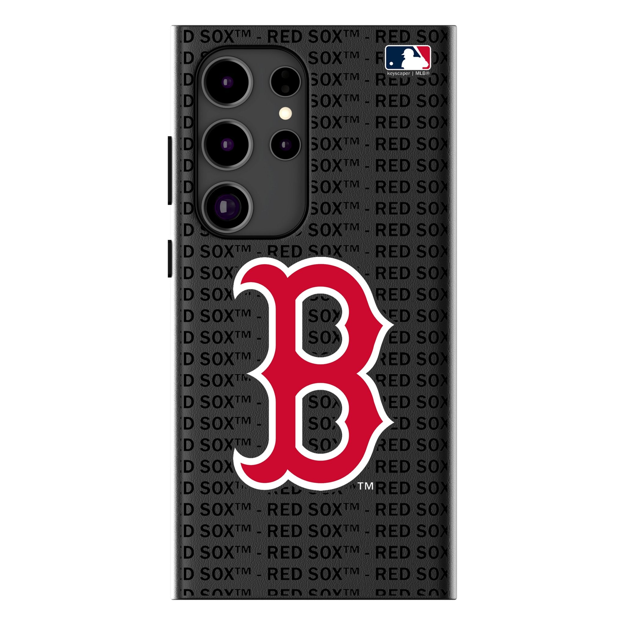 Boston Red Sox Text Backdrop MagSafe Compatible Phone Case for Samsung Galaxy 1