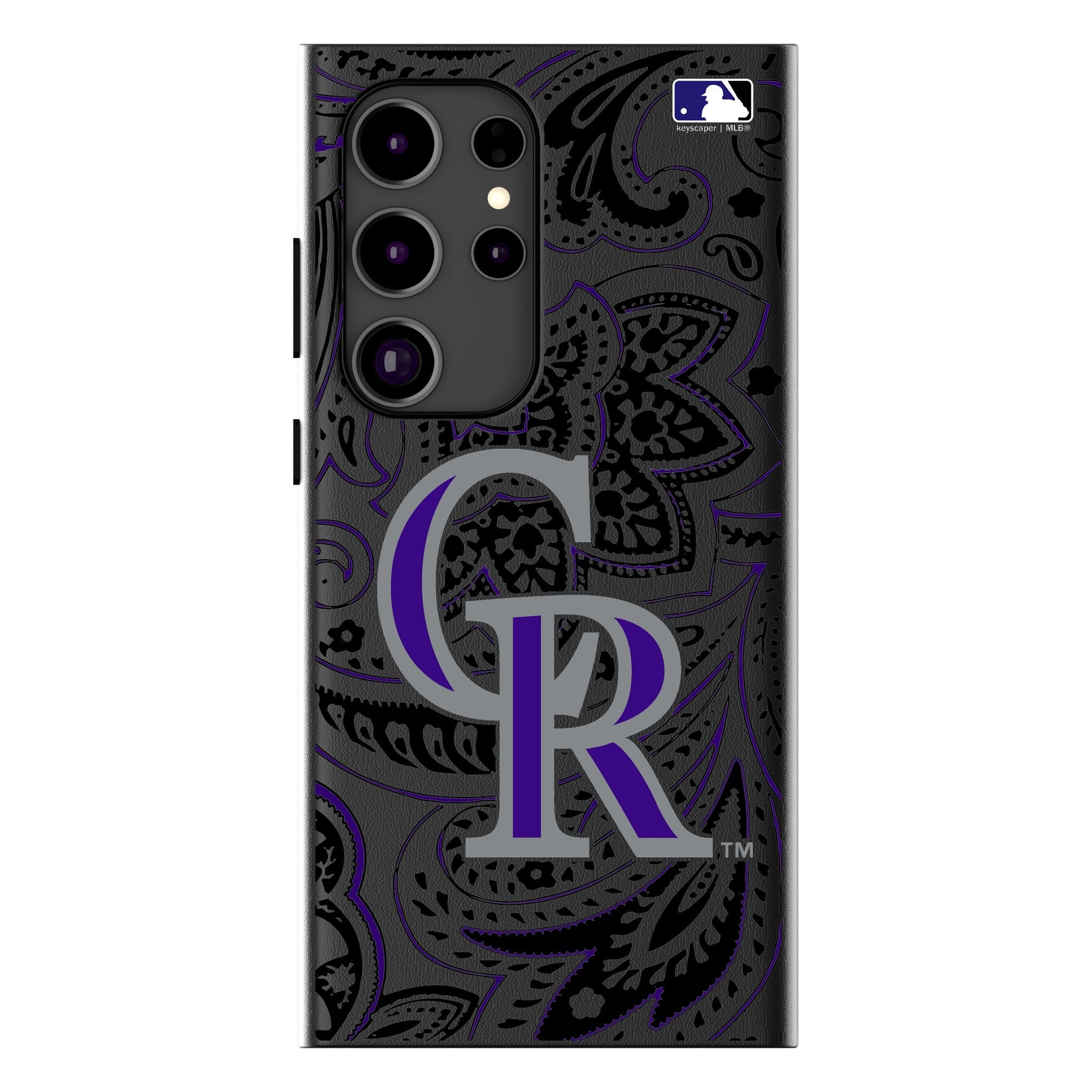 Colorado Rockies Paisley MagSafe Compatible Phone Case for Samsung Galaxy