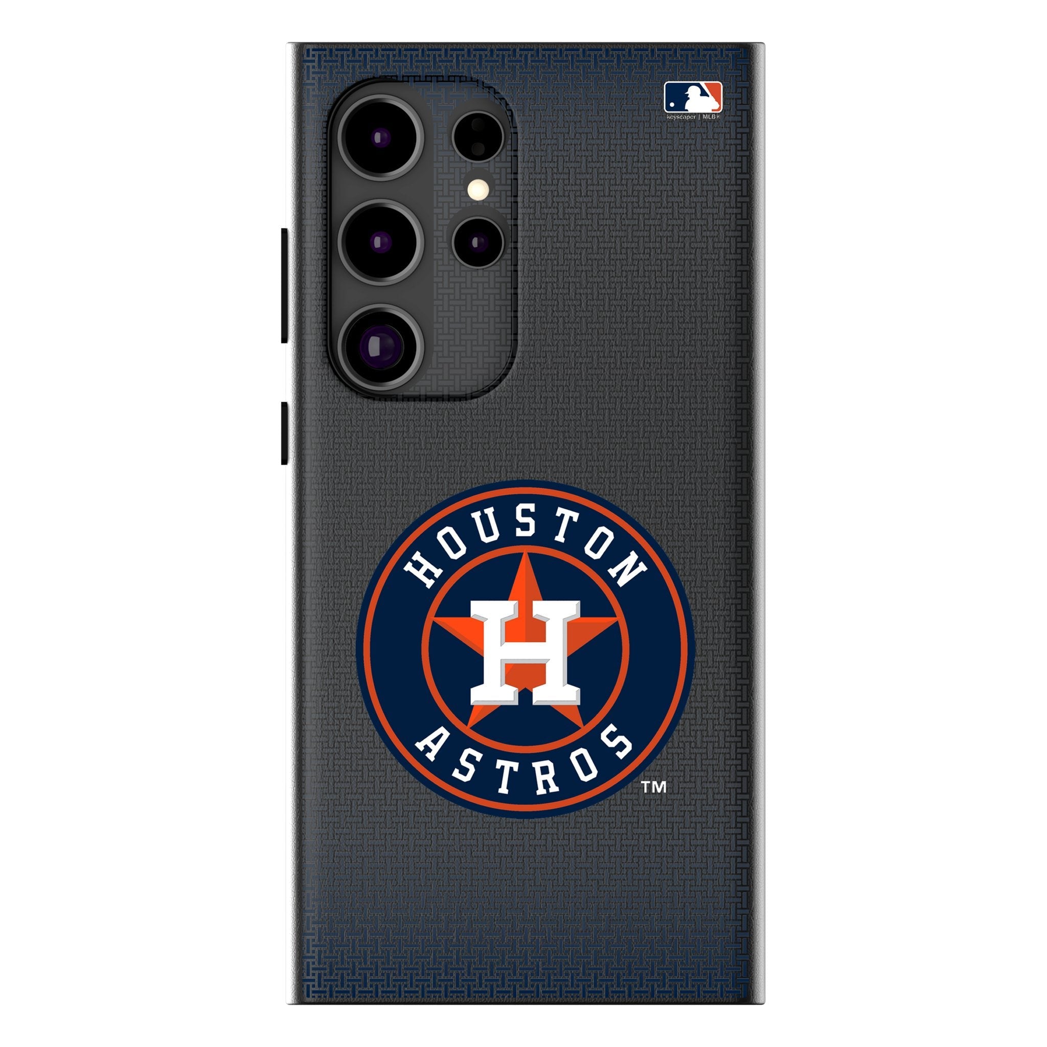 Houston Astros Linen MagSafe Compatible Phone Case for Samsung Galaxy 1