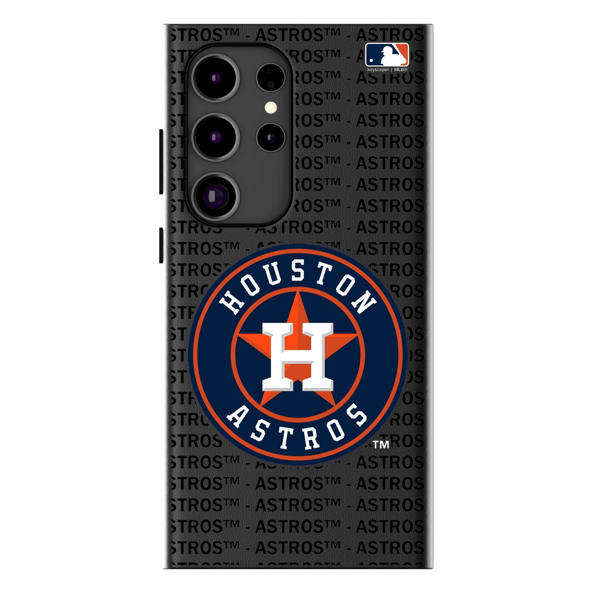 Houston Astros Text Backdrop MagSafe Compatible Phone Case for Samsung Galaxy 1