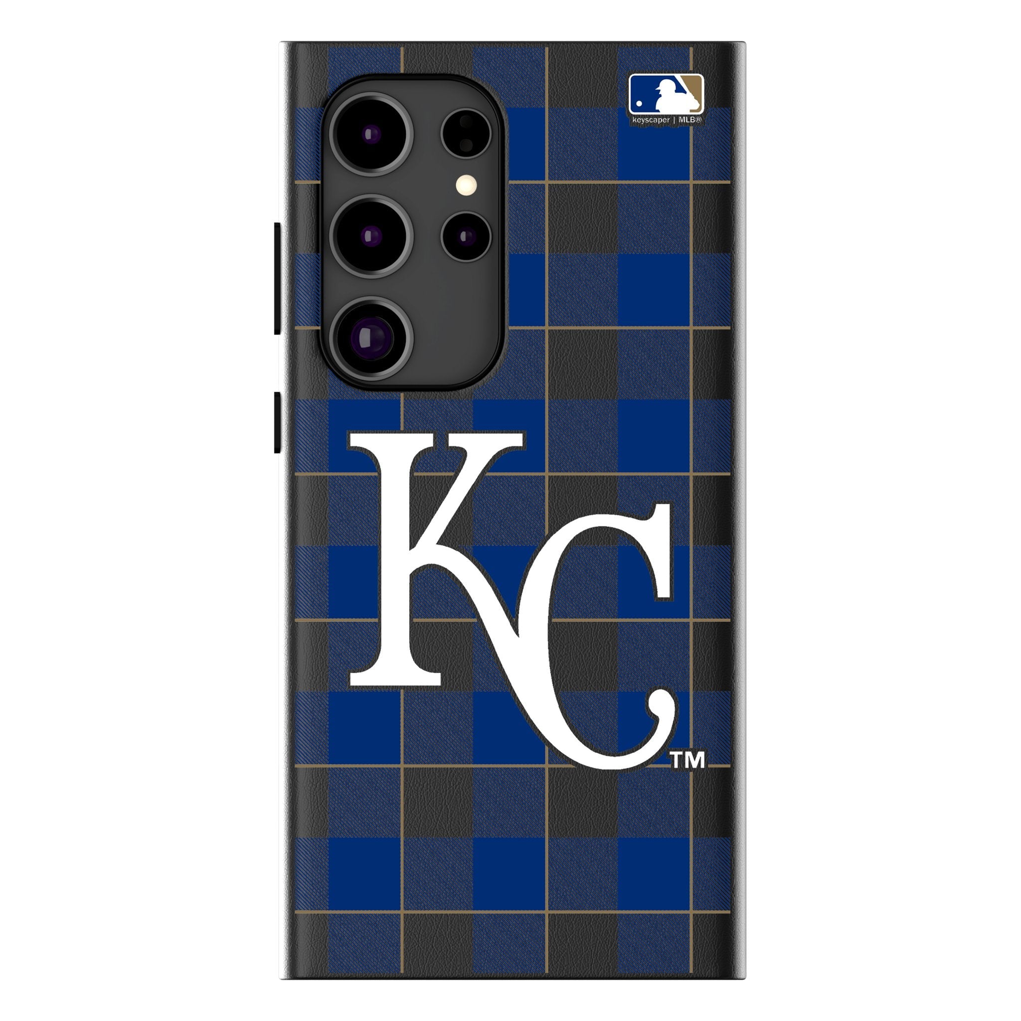 Kansas City Royals Plaid MagSafe Compatible Phone Case for Samsung Galaxy 1