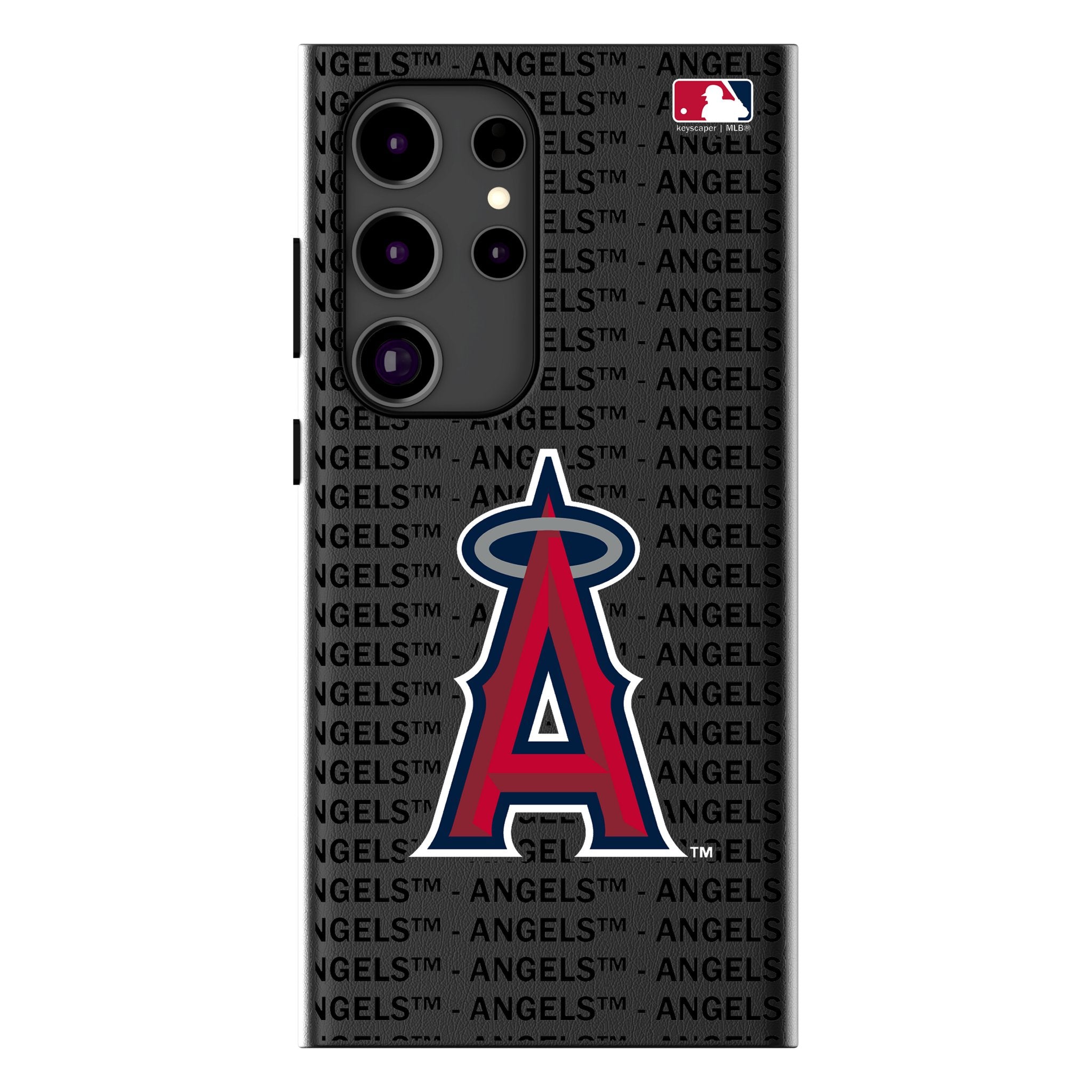 Los Angeles Angels Text Backdrop MagSafe Compatible Phone Case for Samsung Galaxy 1