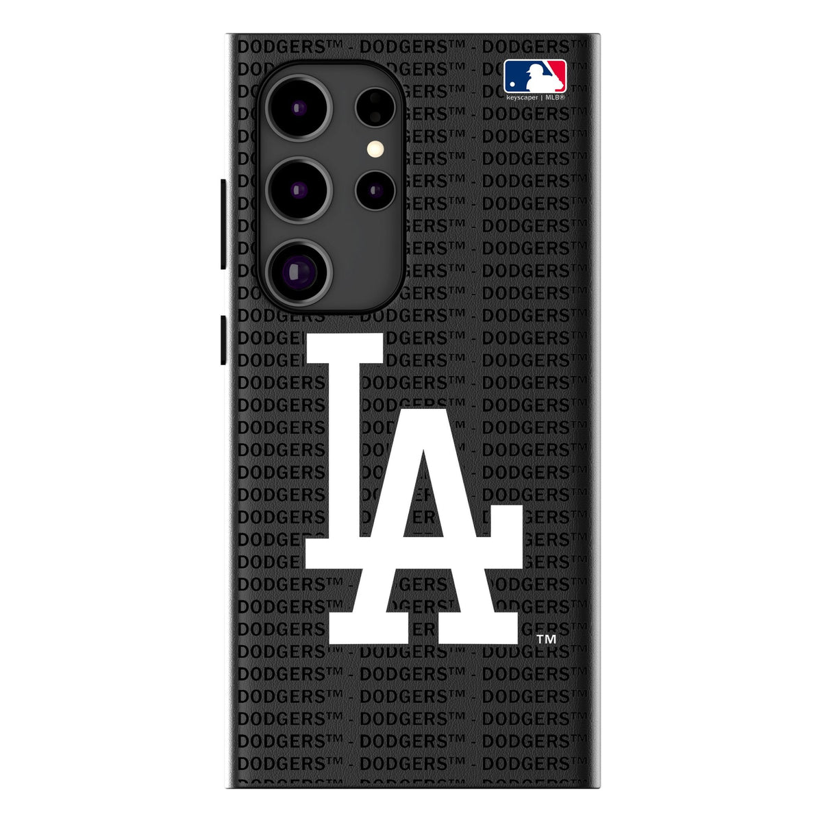 LA Dodgers Text Backdrop MagSafe Compatible Phone Case for Samsung Galaxy 1
