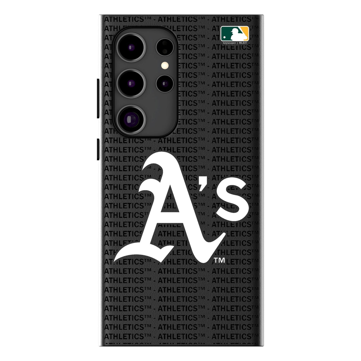 Oakland Athletics Text Backdrop MagSafe Compatible Phone Case for Samsung Galaxy 1