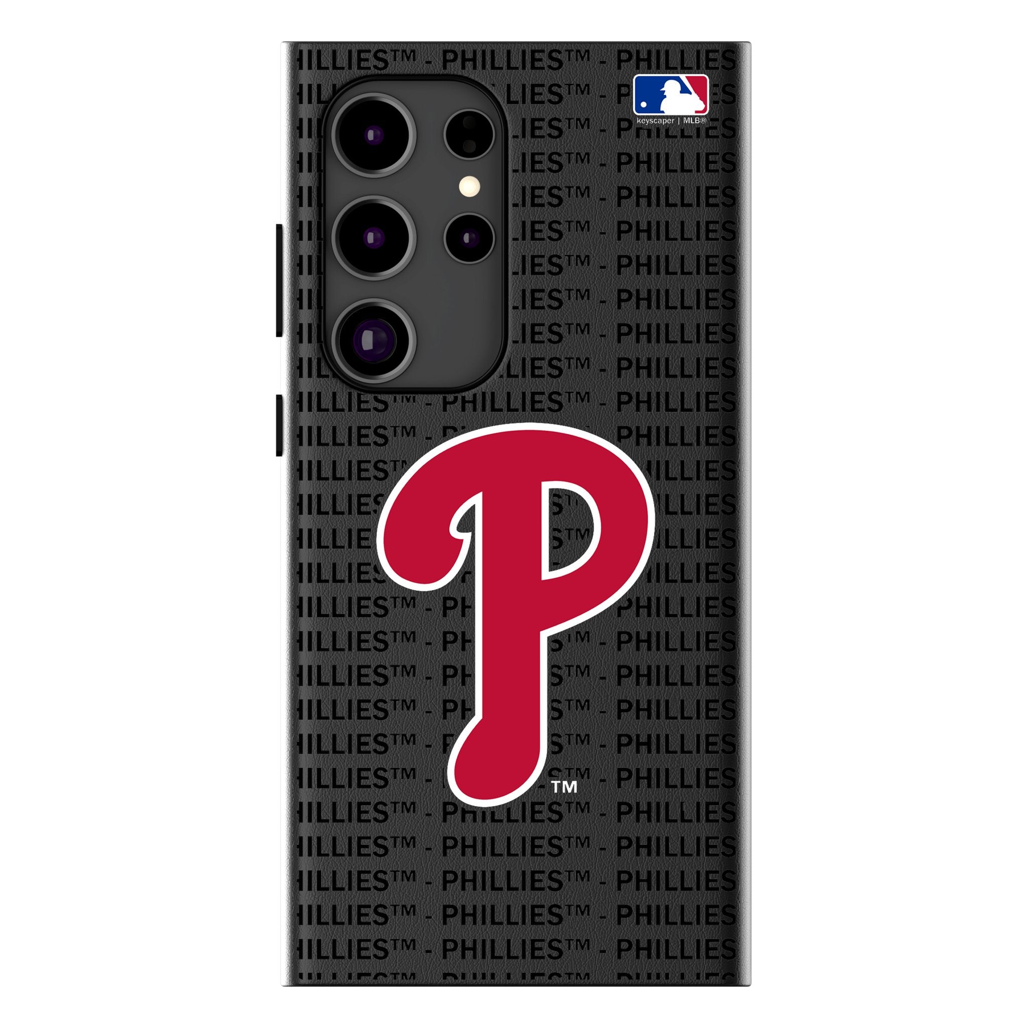 Philadelphia Phillies Text Backdrop MagSafe Compatible Phone Case for Samsung Galaxy