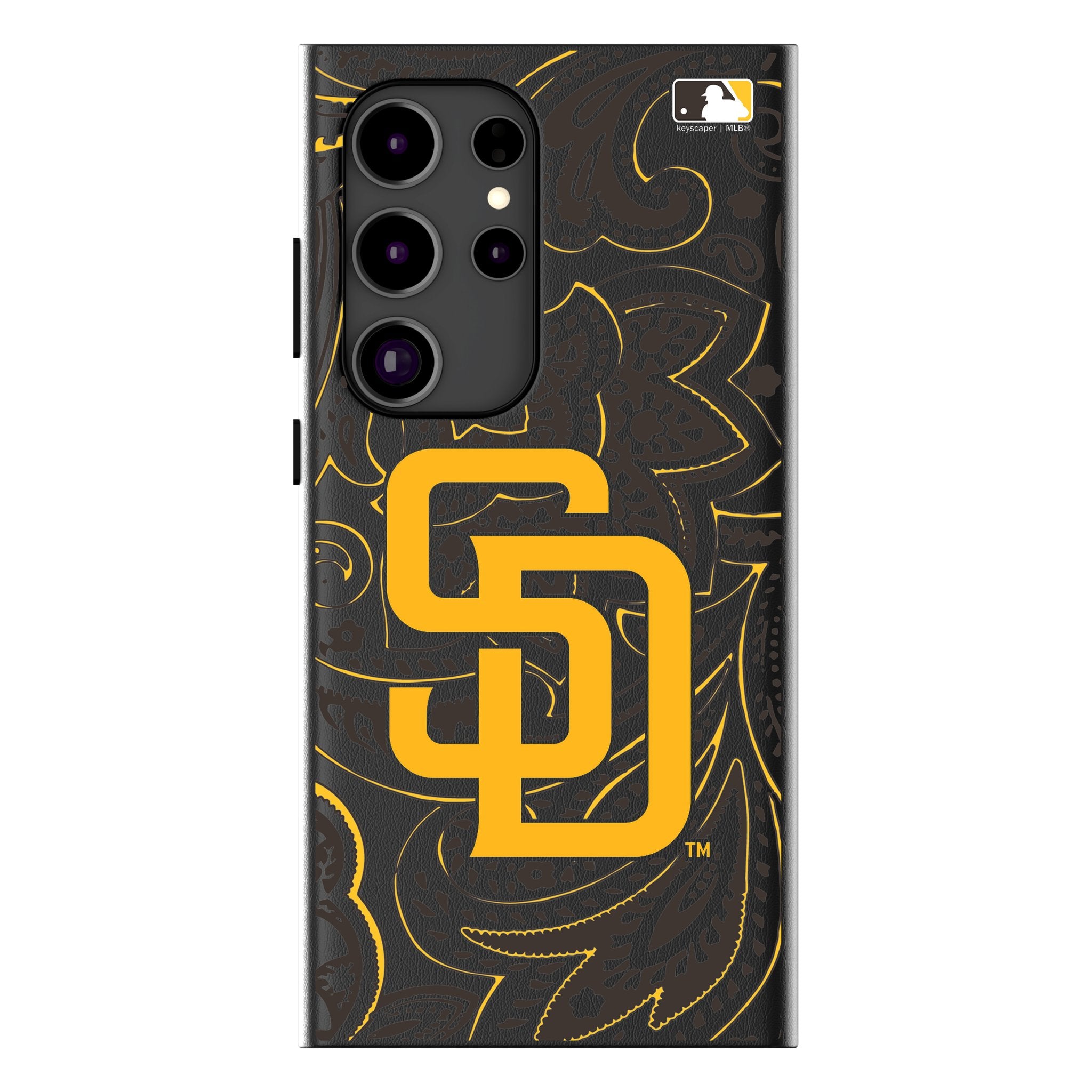 San Diego Padres Paisley MagSafe Compatible Phone Case for Samsung Galaxy