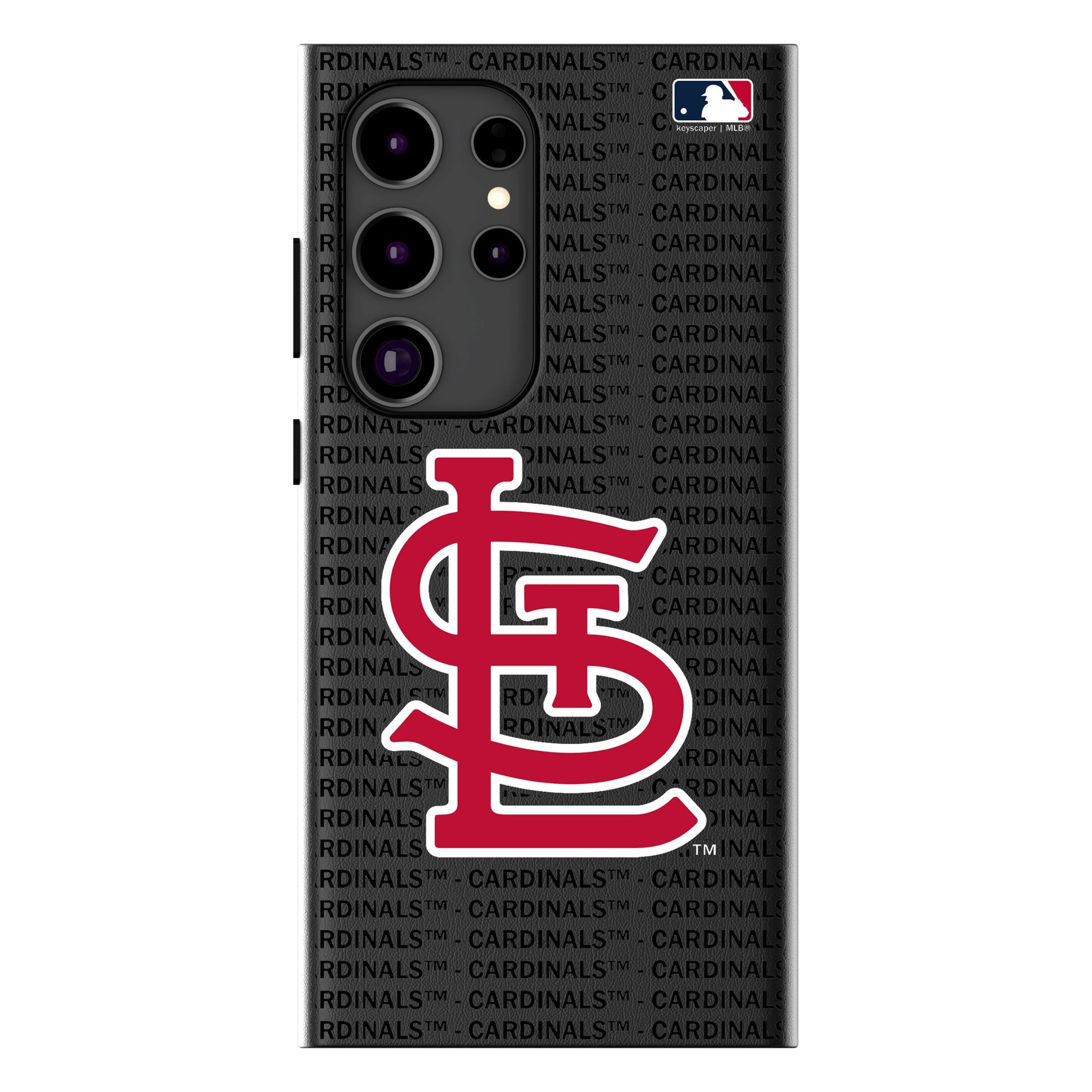 St Louis Cardinals Text Backdrop MagSafe Compatible Phone Case for Samsung Galaxy