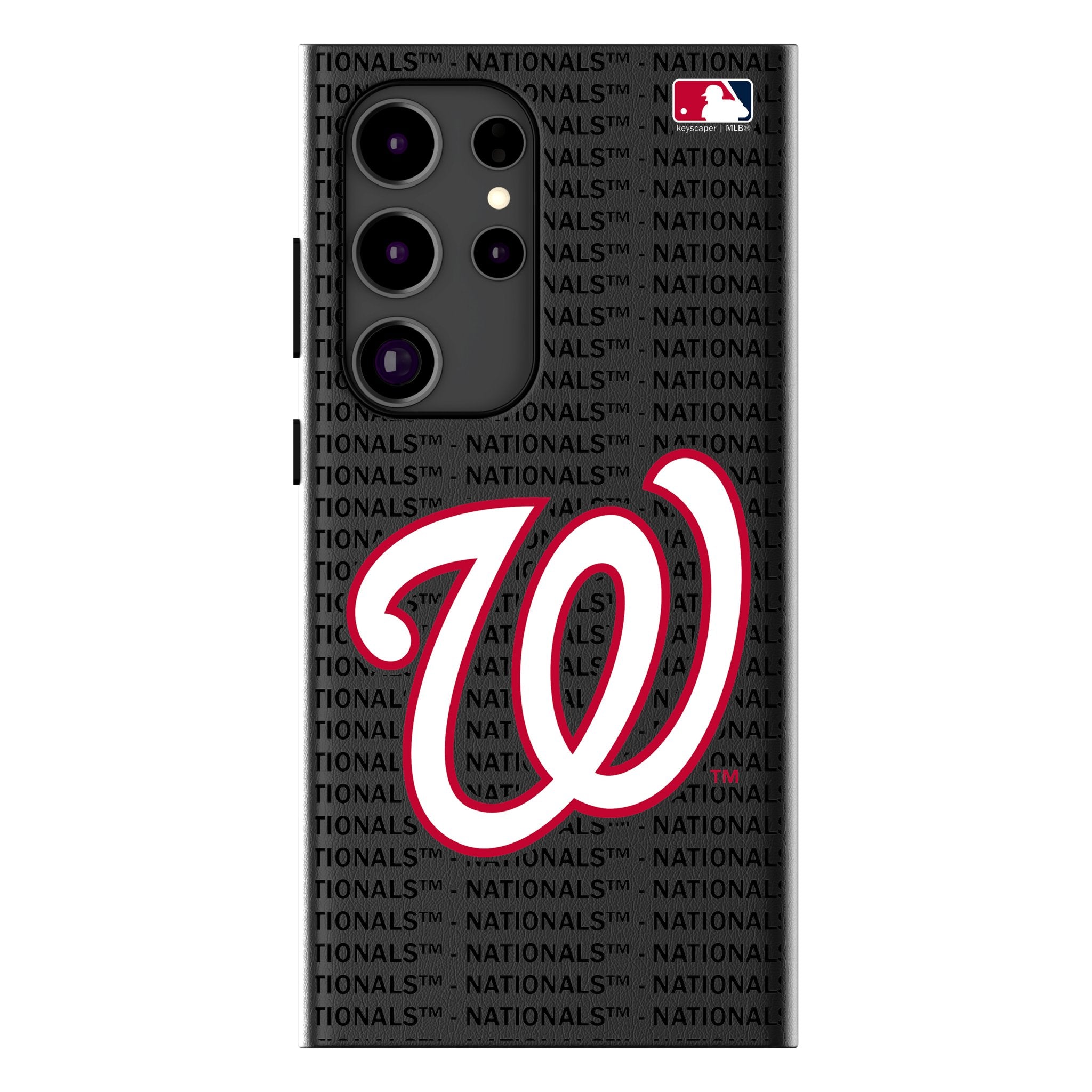 Washington Nationals Text Backdrop MagSafe Compatible Phone Case for Samsung Galaxy