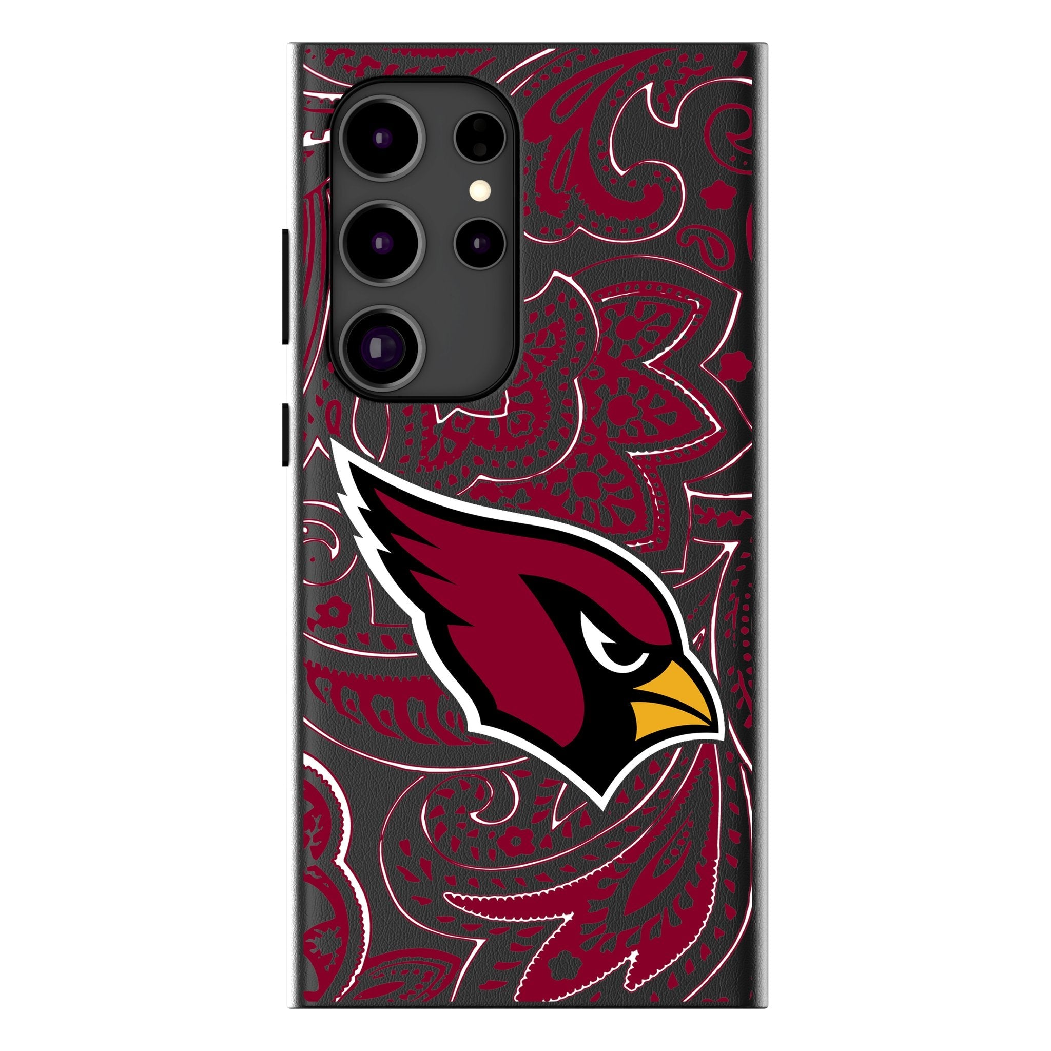 Arizona Cardinals Paisley MagSafe Compatible Phone Case for Samsung Galaxy