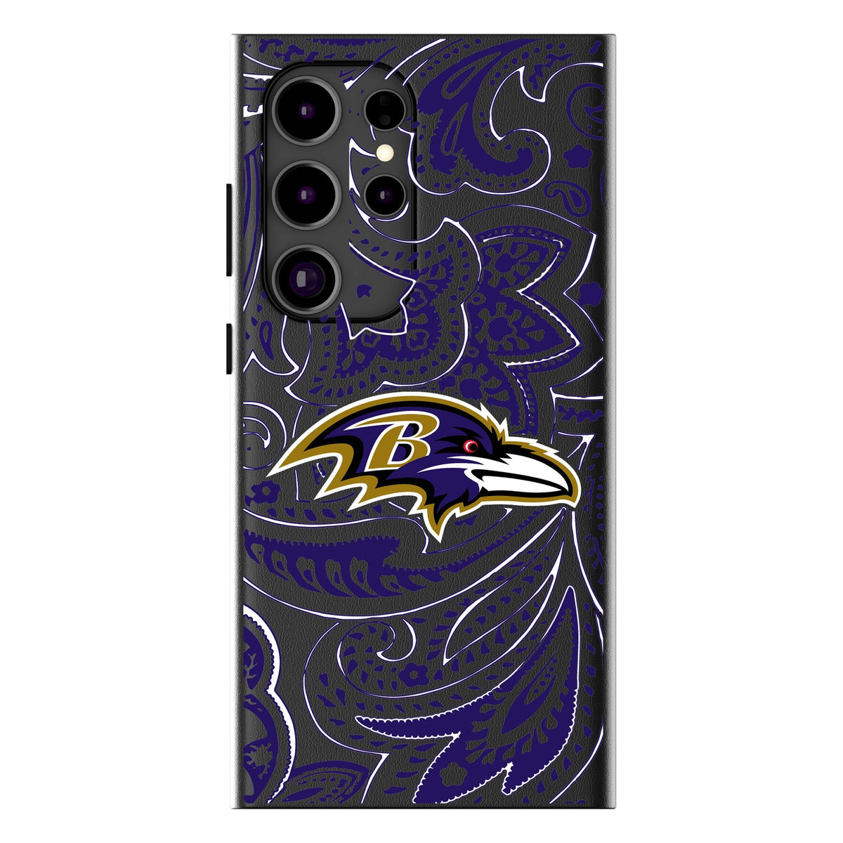 Baltimore Ravens Paisley MagSafe Compatible Phone Case for Samsung Galaxy