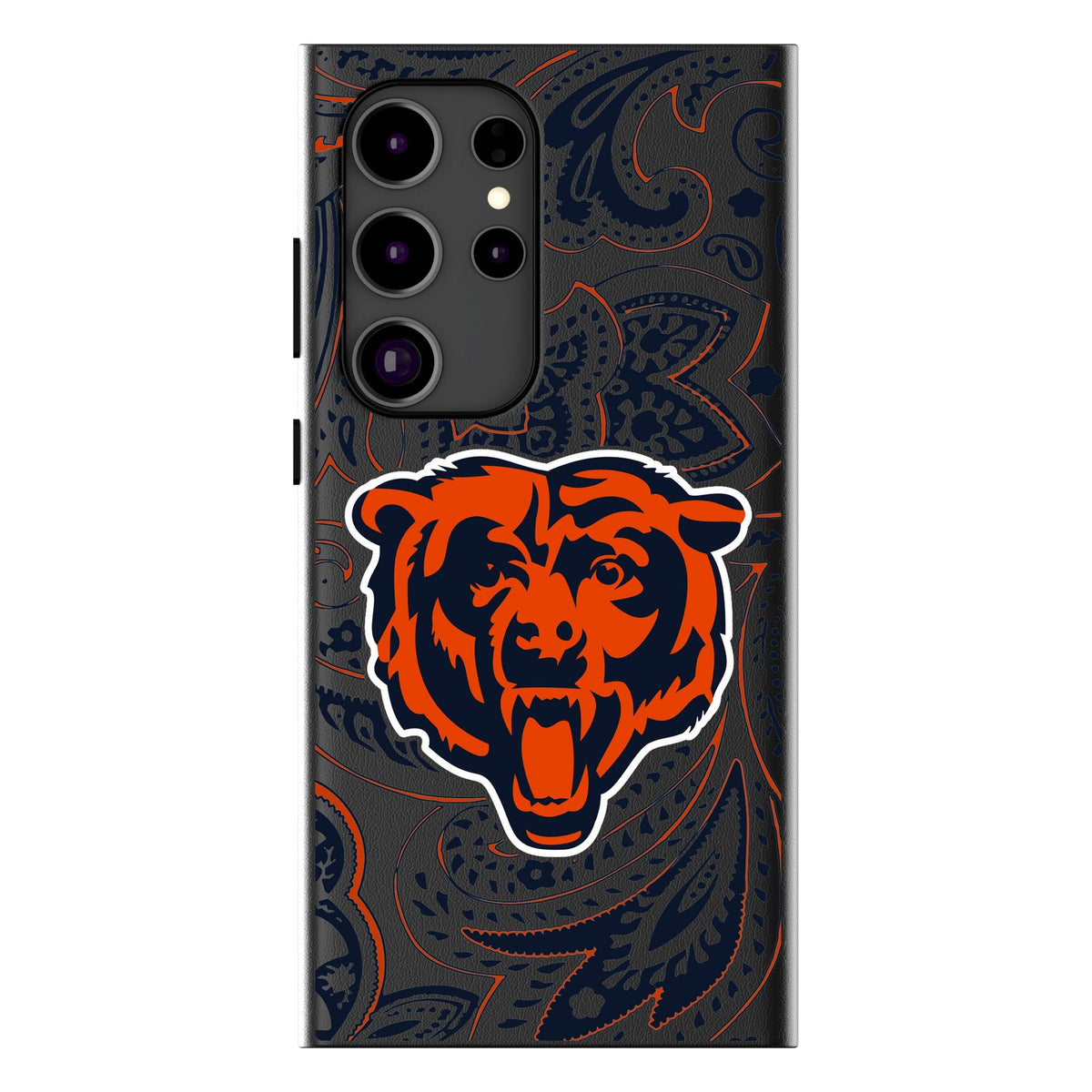 Chicago Bears Paisley MagSafe Compatible Phone Case for Samsung Galaxy 1