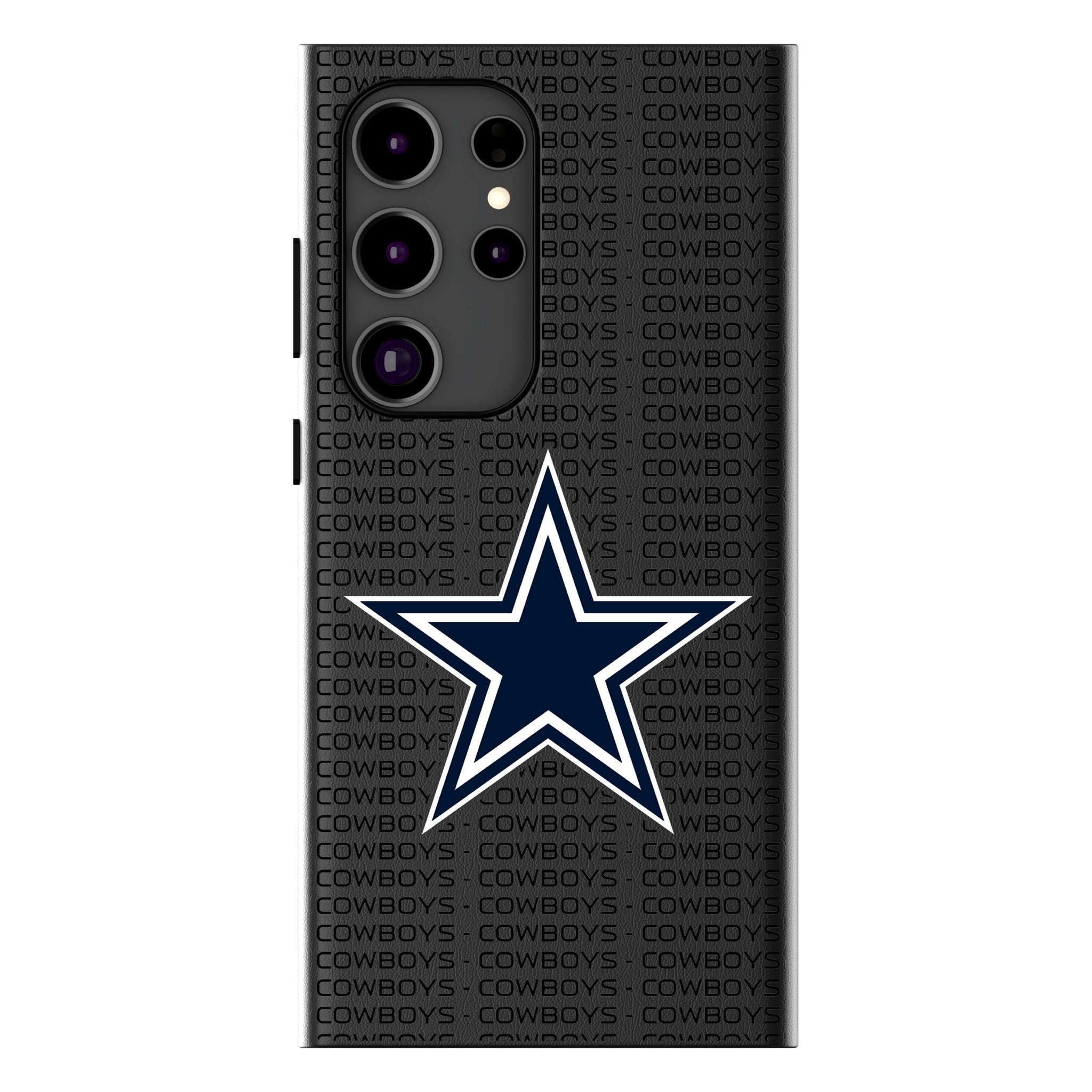 Dallas Cowboys Text Backdrop MagSafe Compatible Phone Case for Samsung Galaxy