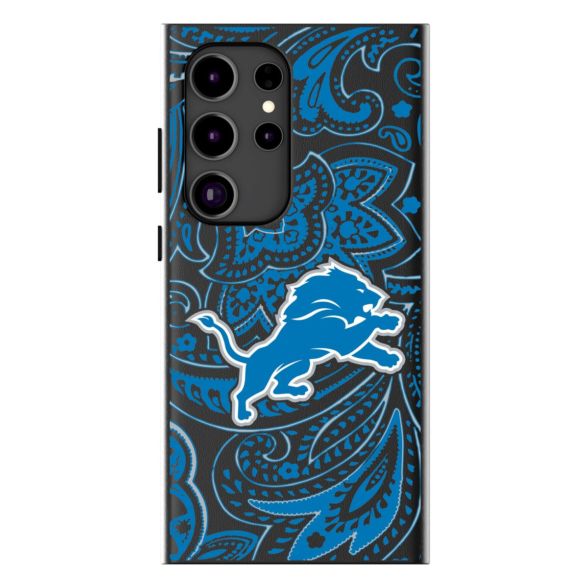 Detroit Lions Paisley MagSafe Compatible Phone Case for Samsung Galaxy 1