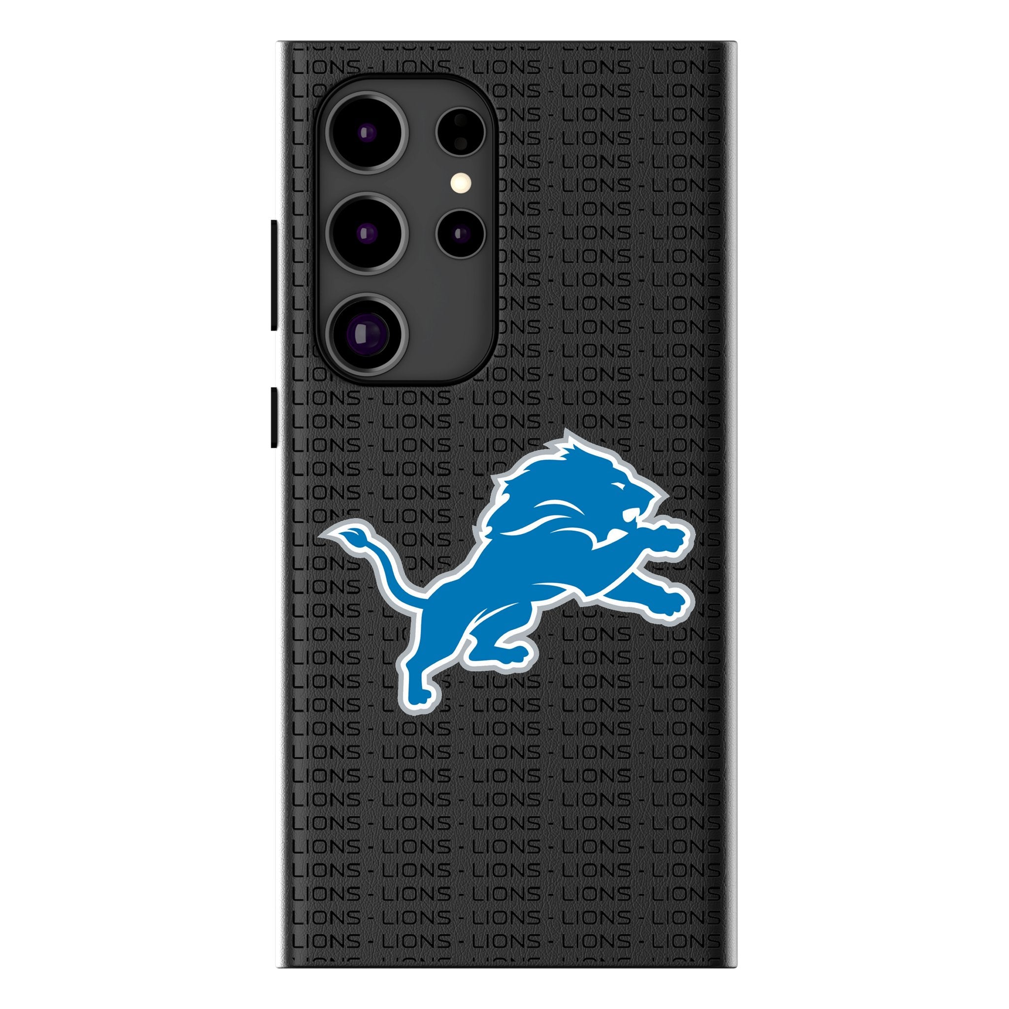 Detroit Lions Text Backdrop MagSafe Compatible Phone Case for Samsung Galaxy 1