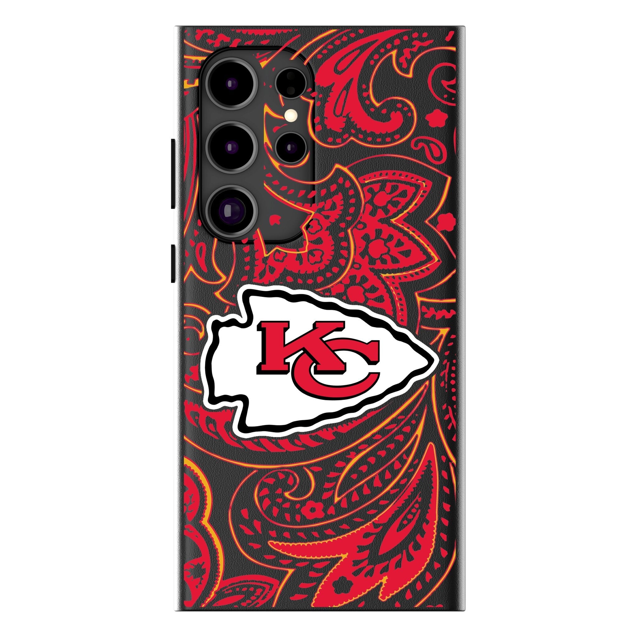 Kansas City Chiefs Paisley MagSafe Compatible Phone Case for Samsung Galaxy 1