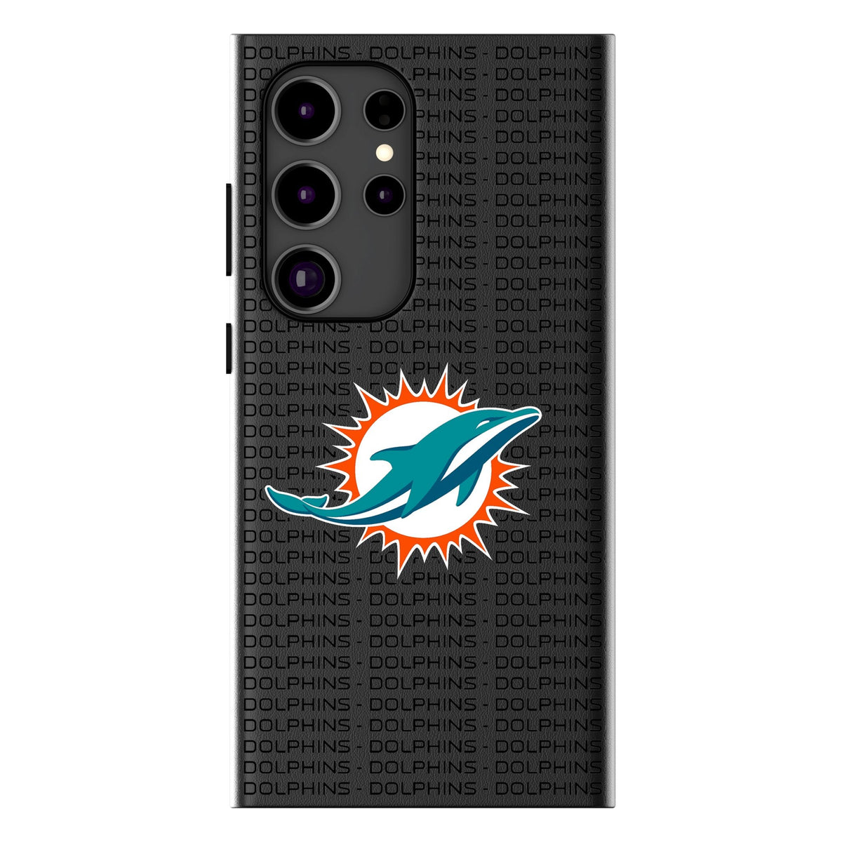 Miami Dolphins Text Backdrop MagSafe Compatible Phone Case for Samsung Galaxy 1