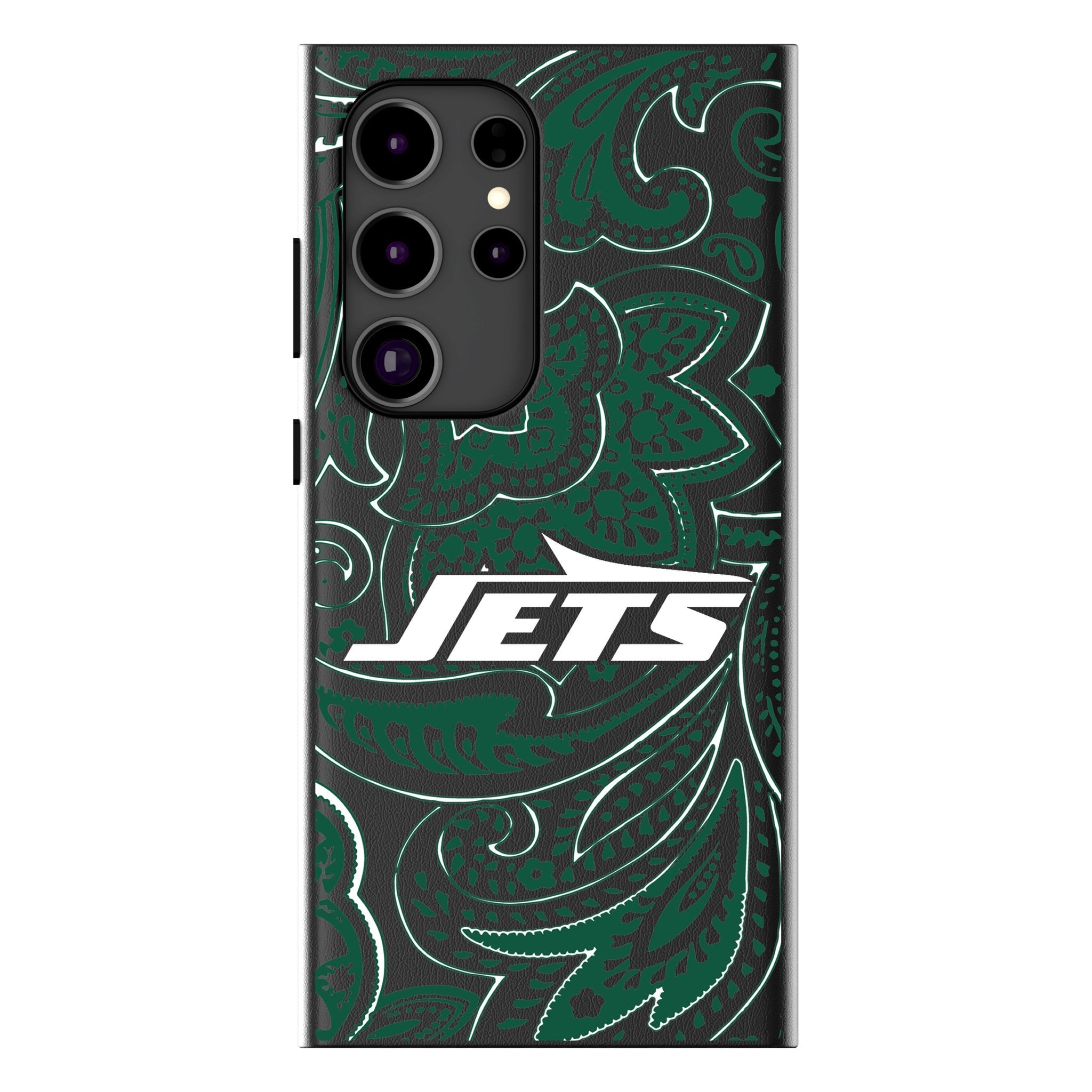 New York Jets Paisley MagSafe Compatible Phone Case for Samsung Galaxy 1
