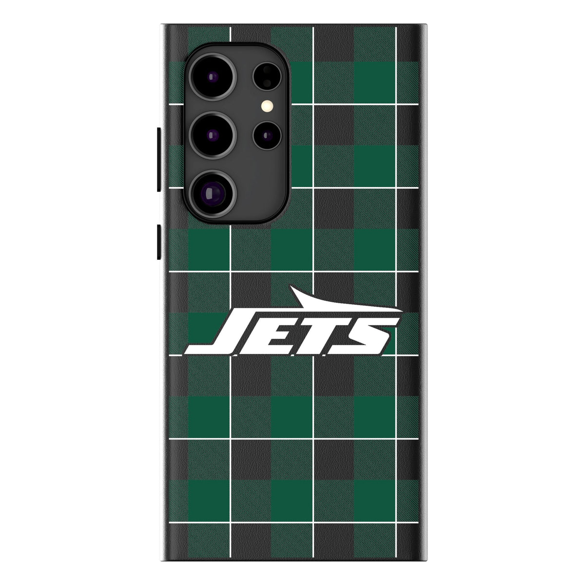 New York Jets Plaid MagSafe Compatible Phone Case for Samsung Galaxy 1