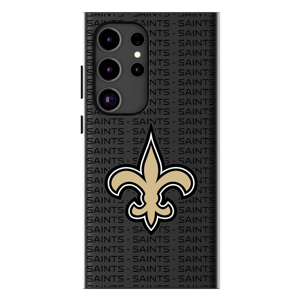 New Orleans Saints Text Backdrop MagSafe Compatible Phone Case for Samsung Galaxy 1