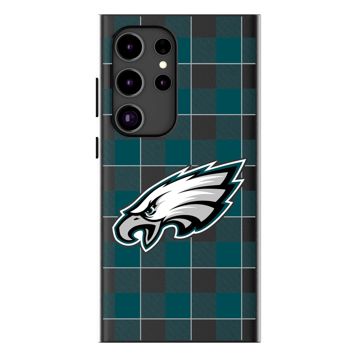 Philadelphia Eagles Plaid MagSafe Compatible Phone Case for Samsung Galaxy 1