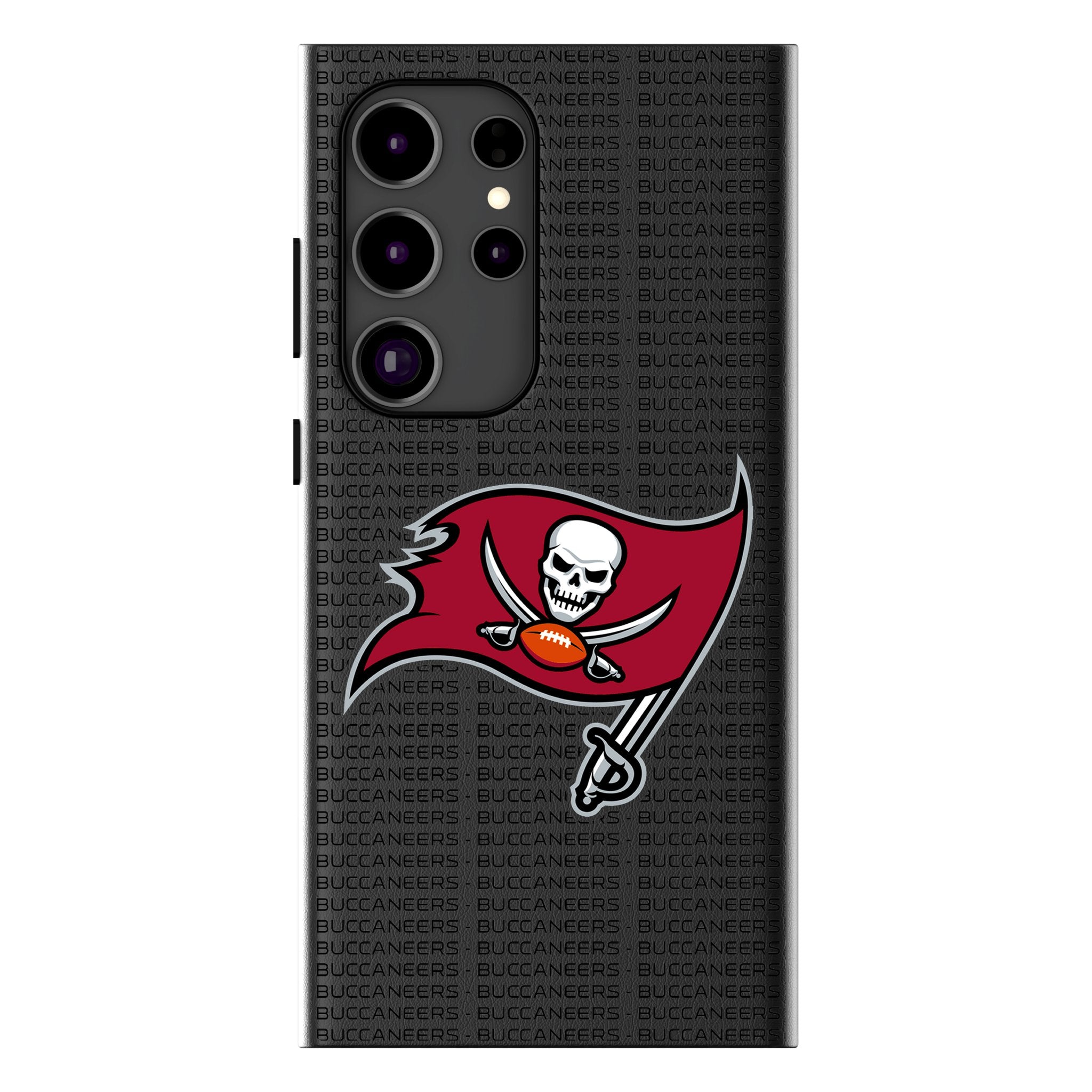 Tampa Bay Buccaneers Text Backdrop MagSafe Compatible Phone Case for Samsung Galaxy