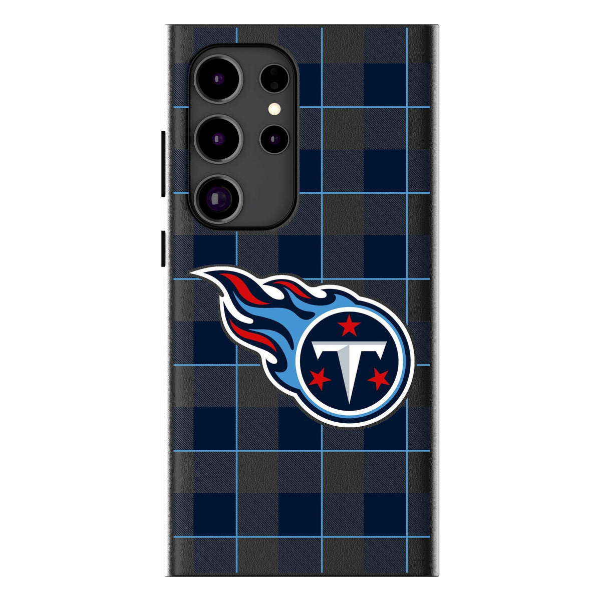 Tennessee Titans Plaid MagSafe Compatible Phone Case for Samsung Galaxy 1