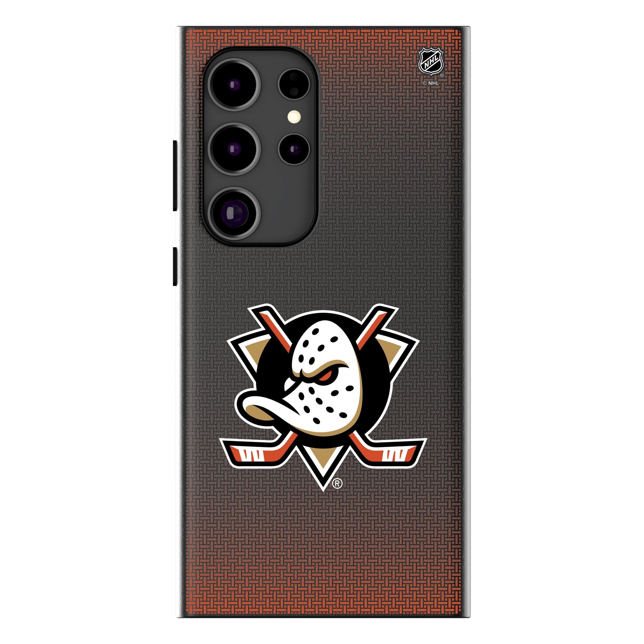Anaheim Ducks Linen MagSafe Compatible Phone Case for Samsung Galaxy 1