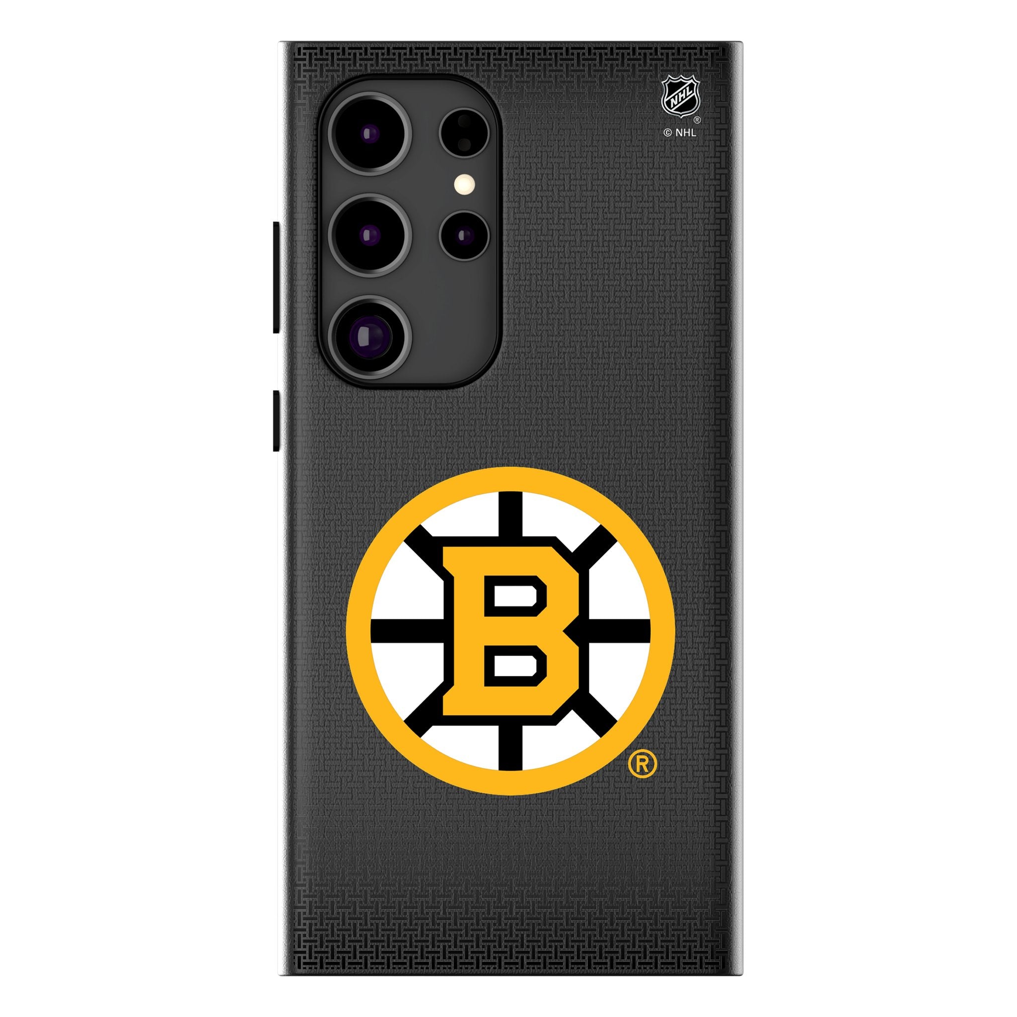 Boston Bruins Linen MagSafe Compatible Phone Case for Samsung Galaxy