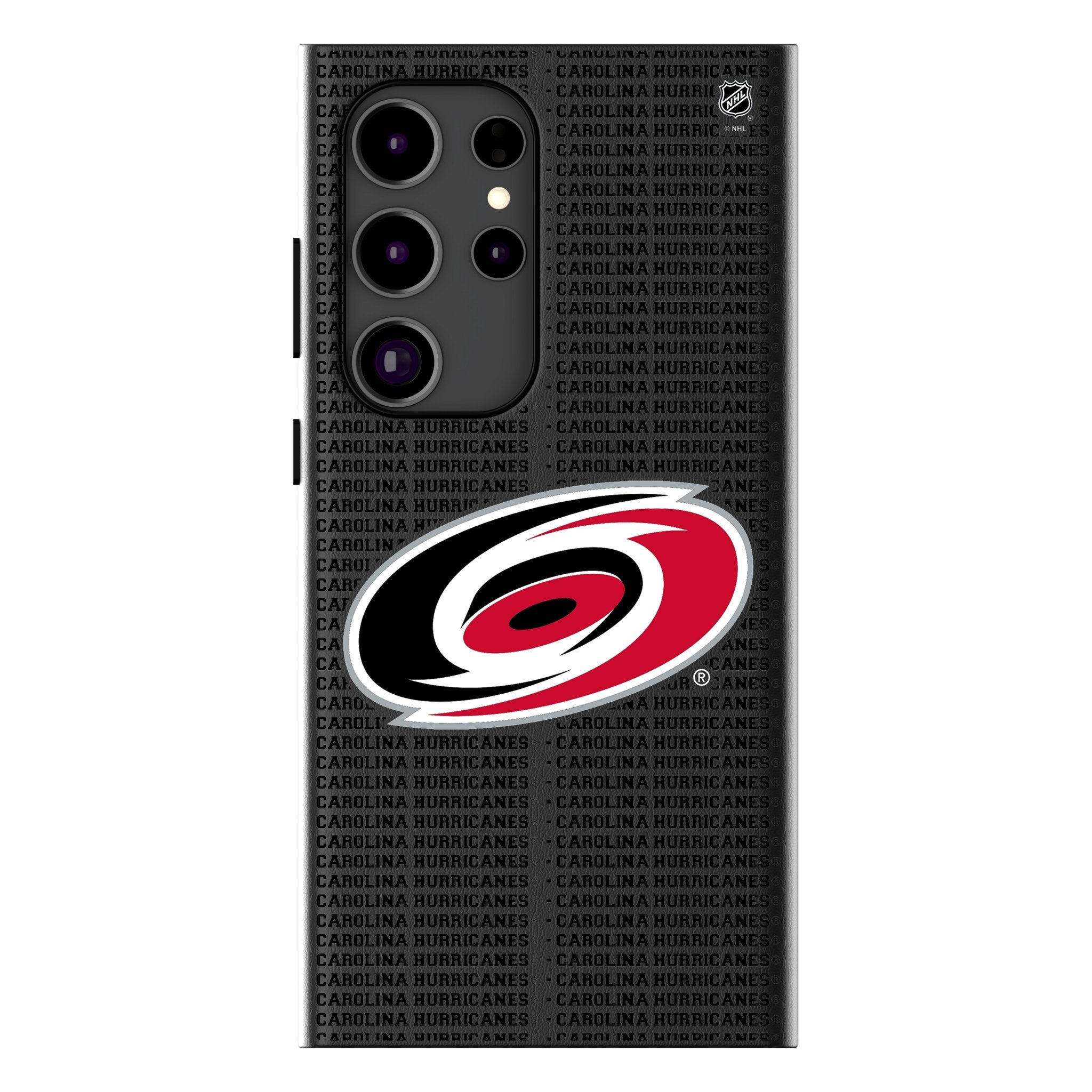 Carolina Hurricanes Text Backdrop MagSafe Compatible Phone Case for Samsung Galaxy