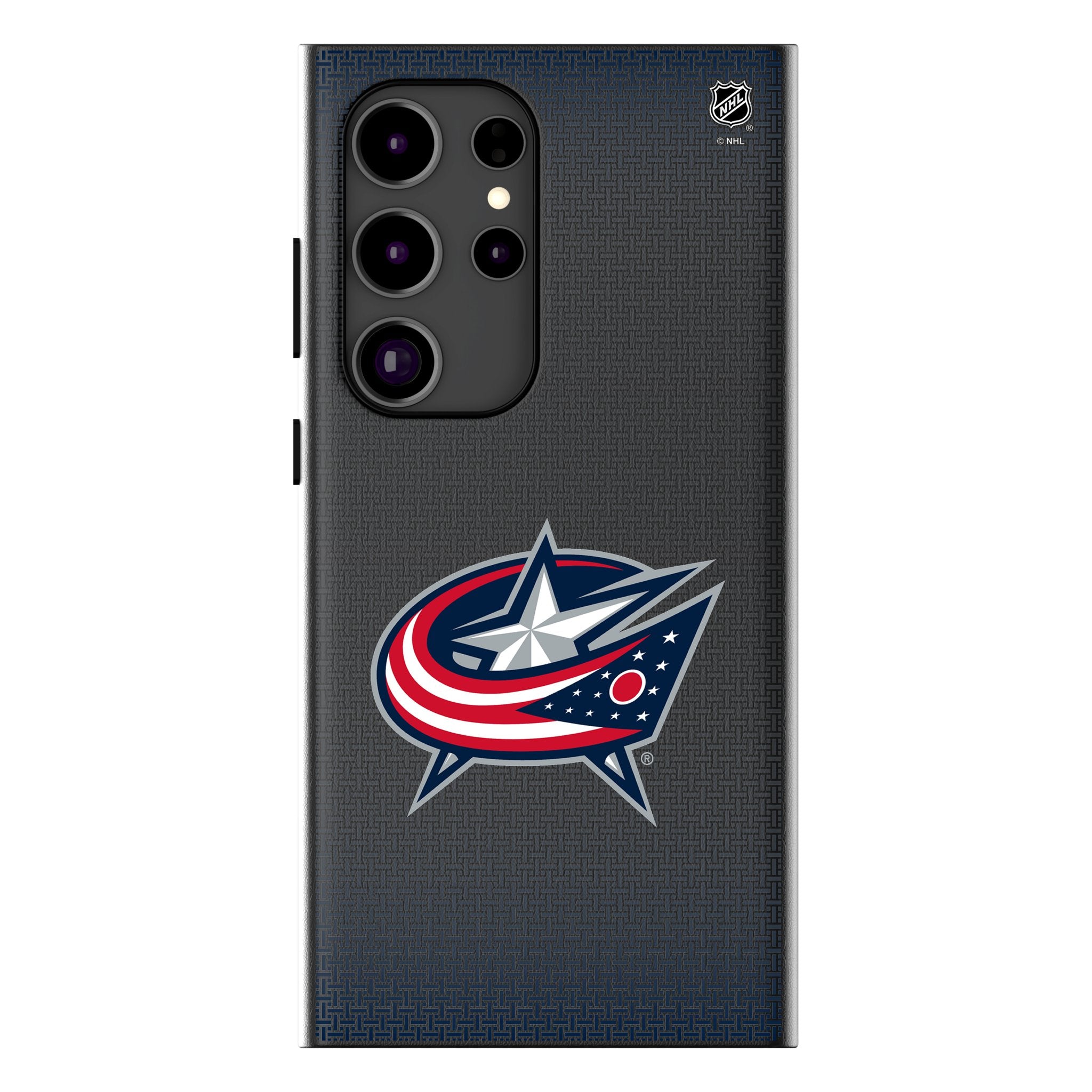 Columbus Blue Jackets Linen MagSafe Compatible Phone Case for Samsung Galaxy