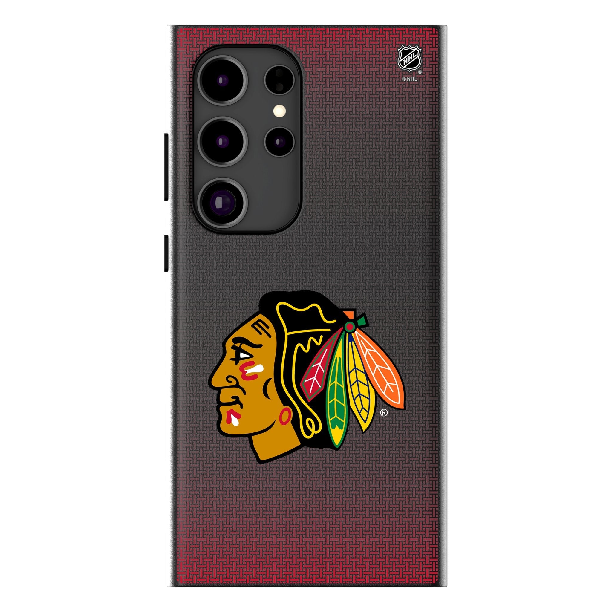 Chicago Blackhawks Linen MagSafe Compatible Phone Case for Samsung Galaxy