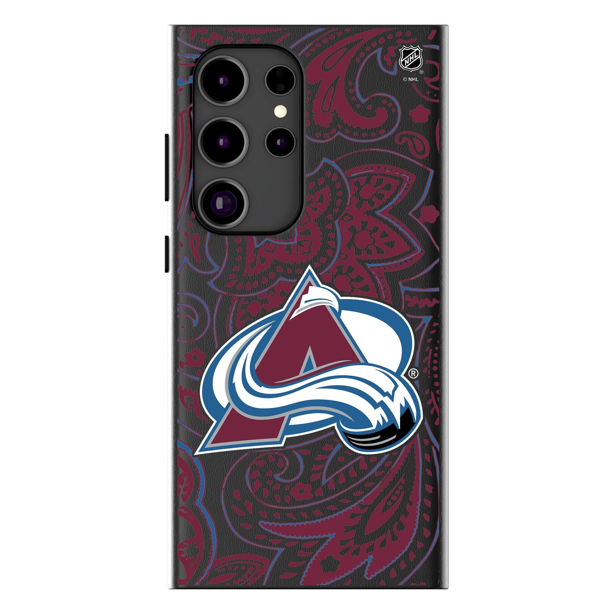 Colorado Avalanche Paisley MagSafe Compatible Phone Case for Samsung Galaxy