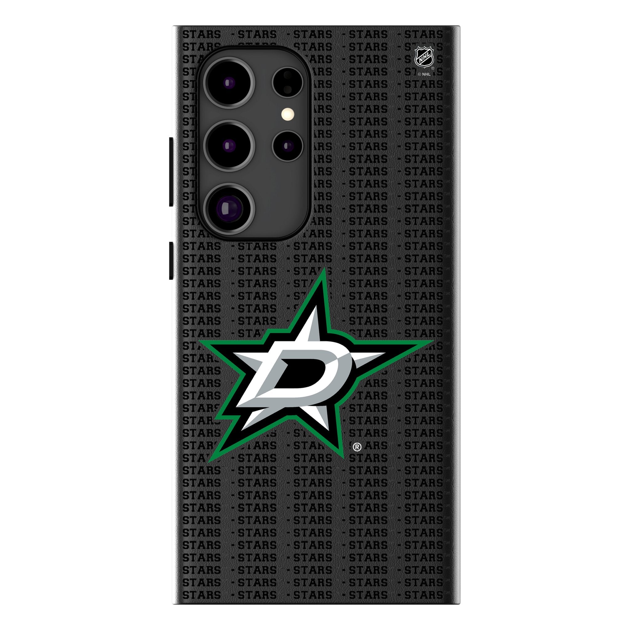Dallas Stars Text Backdrop MagSafe Compatible Phone Case for Samsung Galaxy
