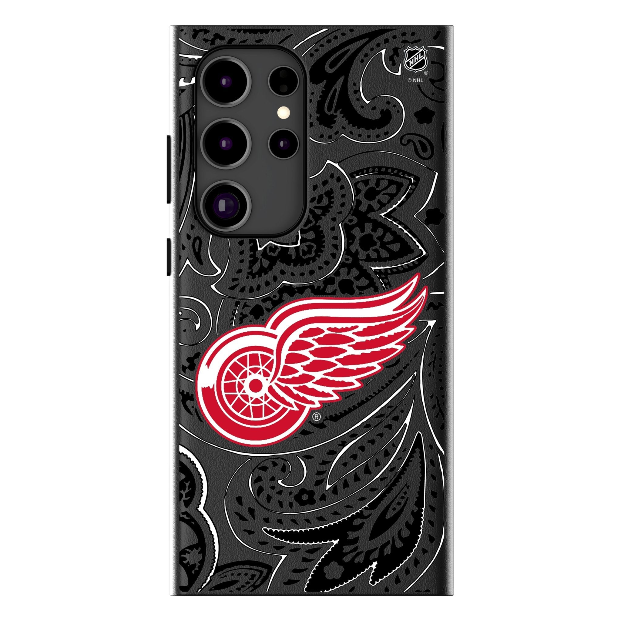Detroit Red Wings Paisley MagSafe Compatible Phone Case for Samsung Galaxy