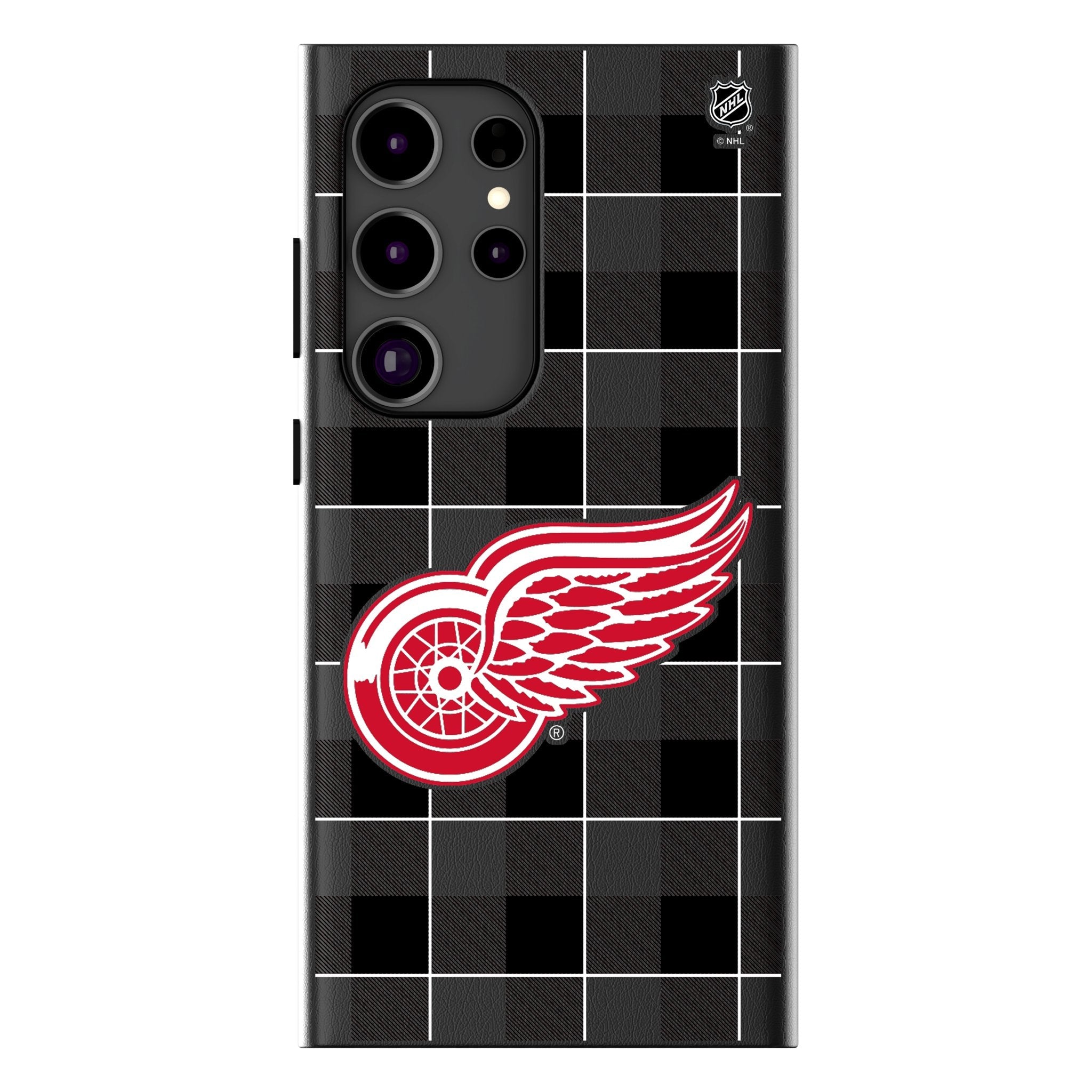 Detroit Red Wings Plaid MagSafe Compatible Phone Case for Samsung Galaxy
