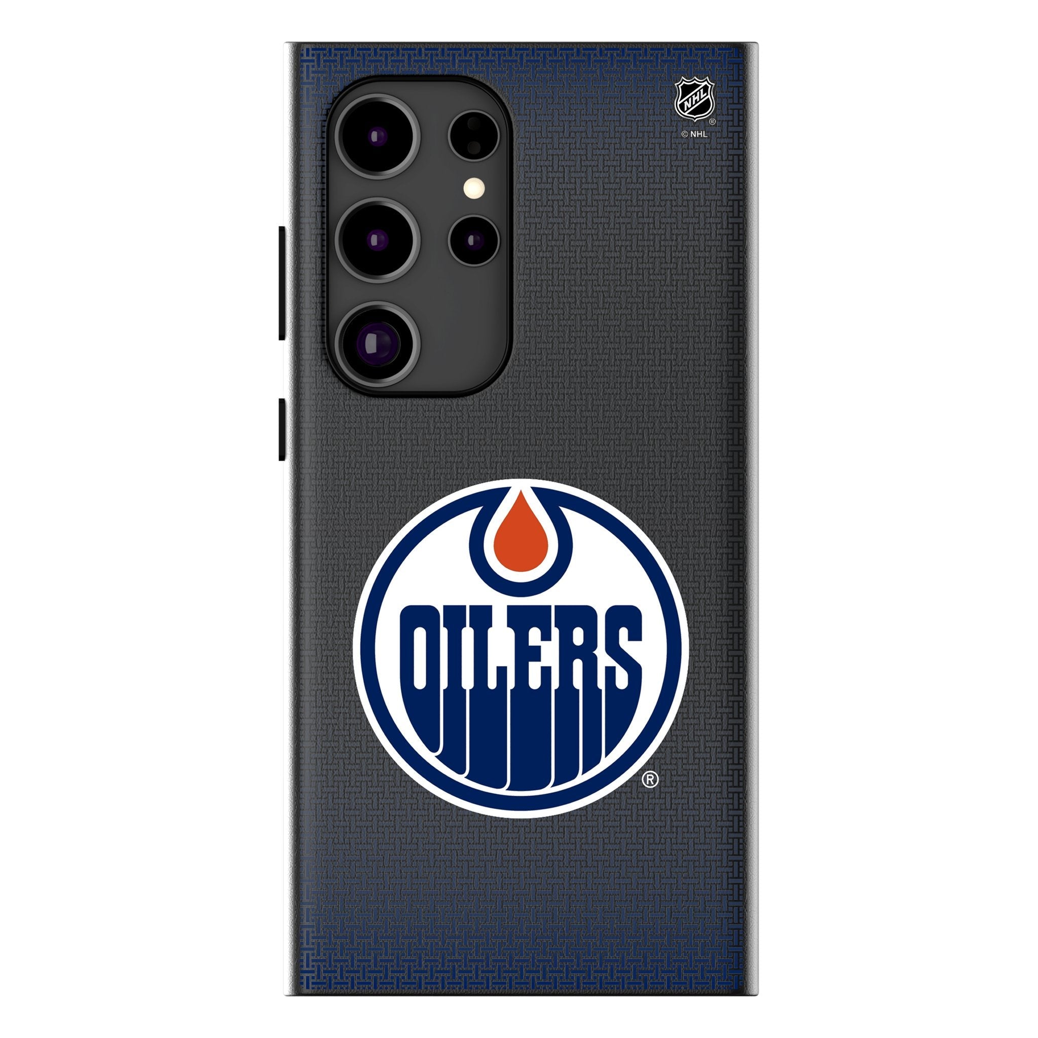 Edmonton Oilers Linen MagSafe Compatible Phone Case for Samsung Galaxy