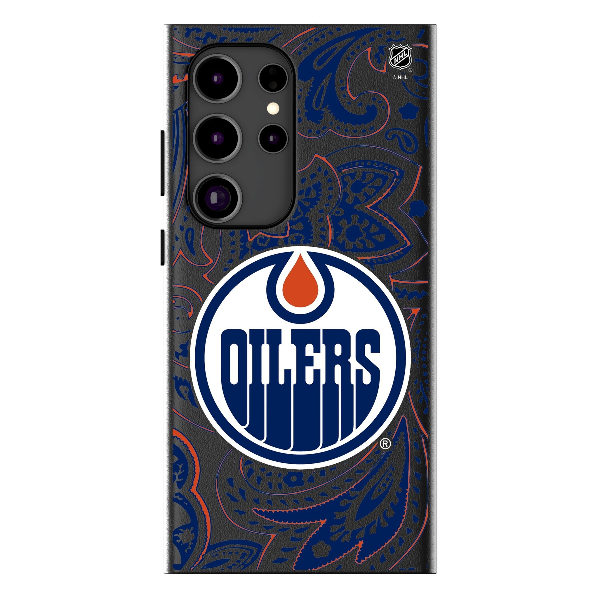 Edmonton Oilers Paisley MagSafe Compatible Phone Case for Samsung Galaxy