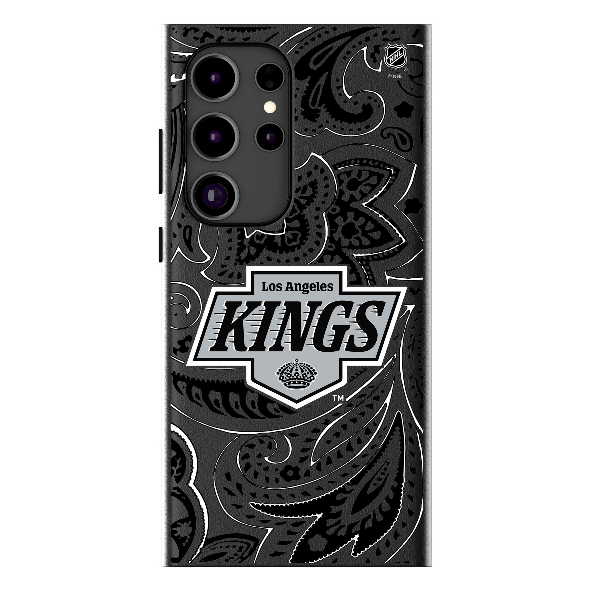 LA Kings Paisley MagSafe Compatible Phone Case for Samsung Galaxy