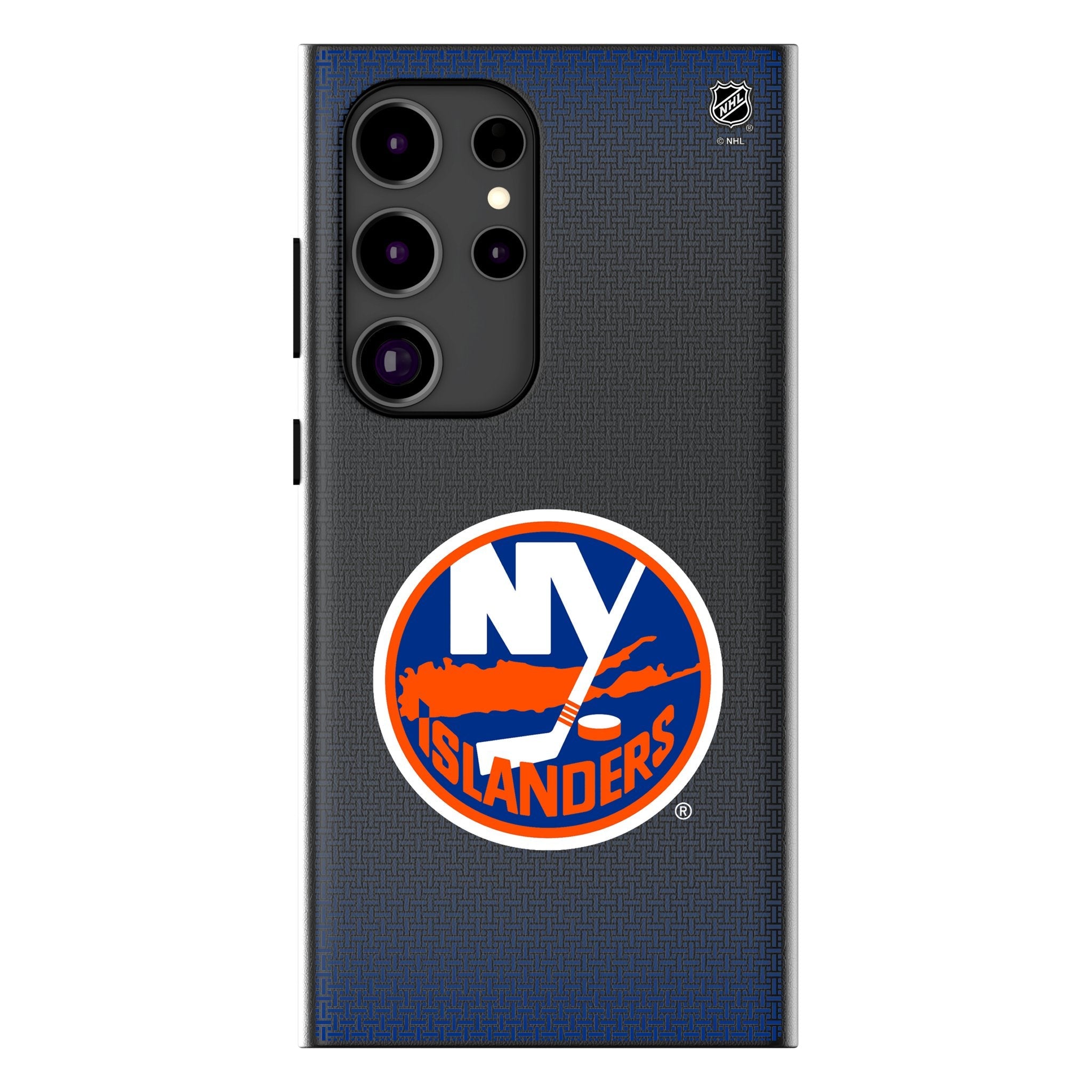 New York Islanders Linen MagSafe Compatible Phone Case for Samsung Galaxy