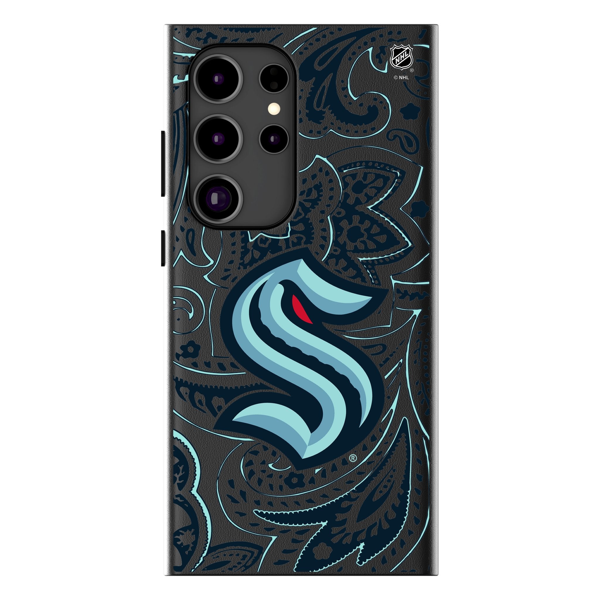 Seattle Kraken Paisley MagSafe Compatible Phone Case for Samsung Galaxy