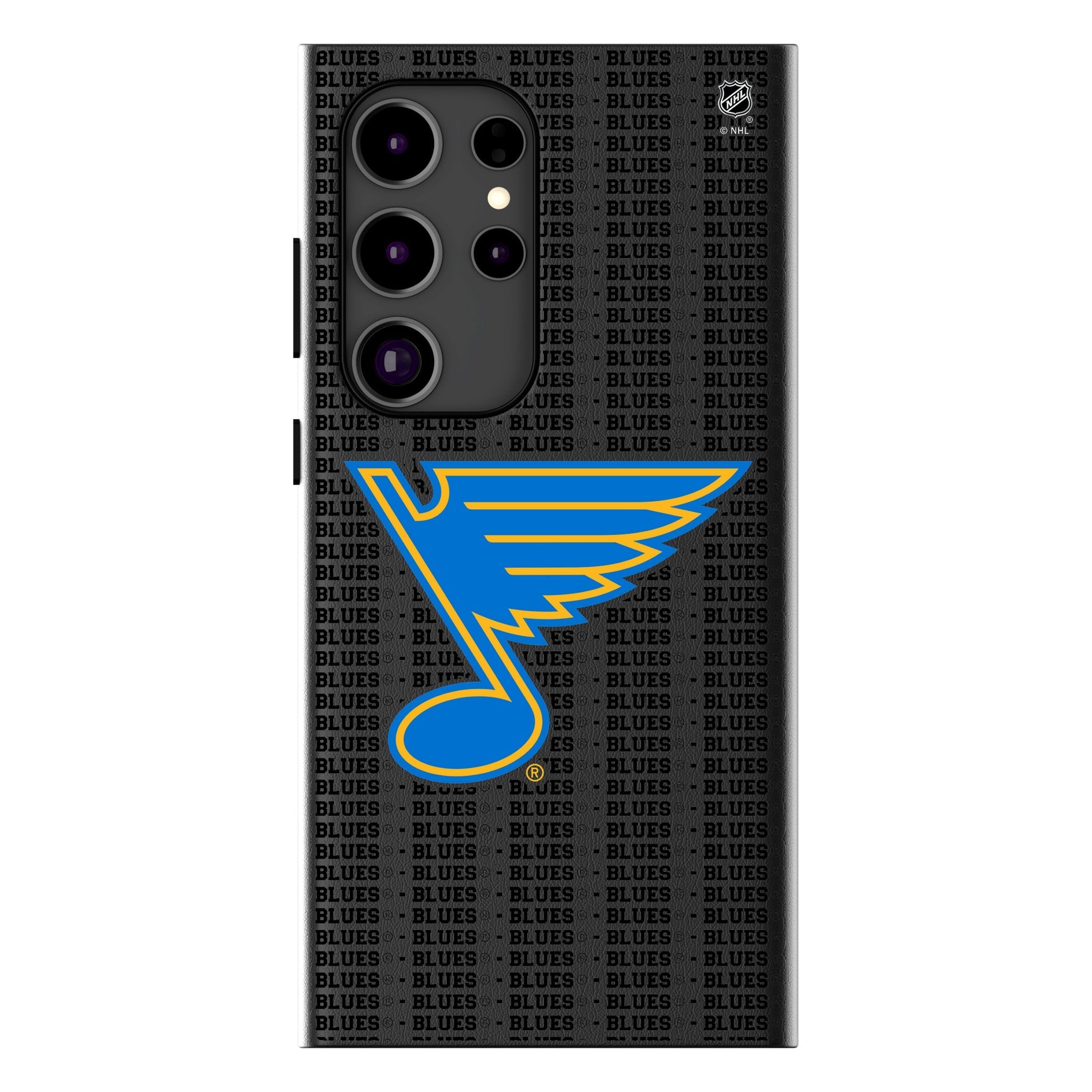 St. Louis Blues Text Backdrop MagSafe Compatible Phone Case for Samsung Galaxy