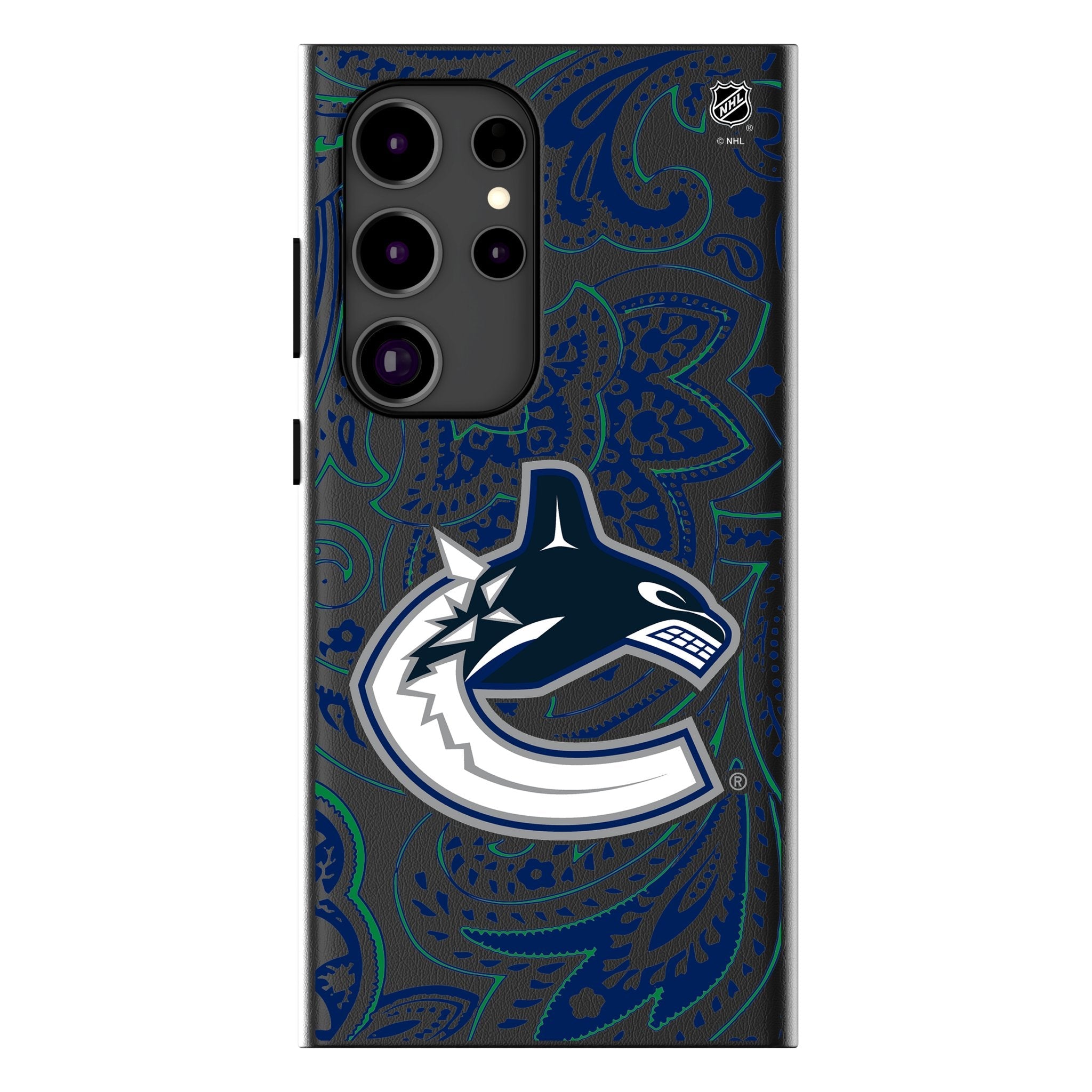 Vancouver Canucks Paisley MagSafe Compatible Phone Case for Samsung Galaxy