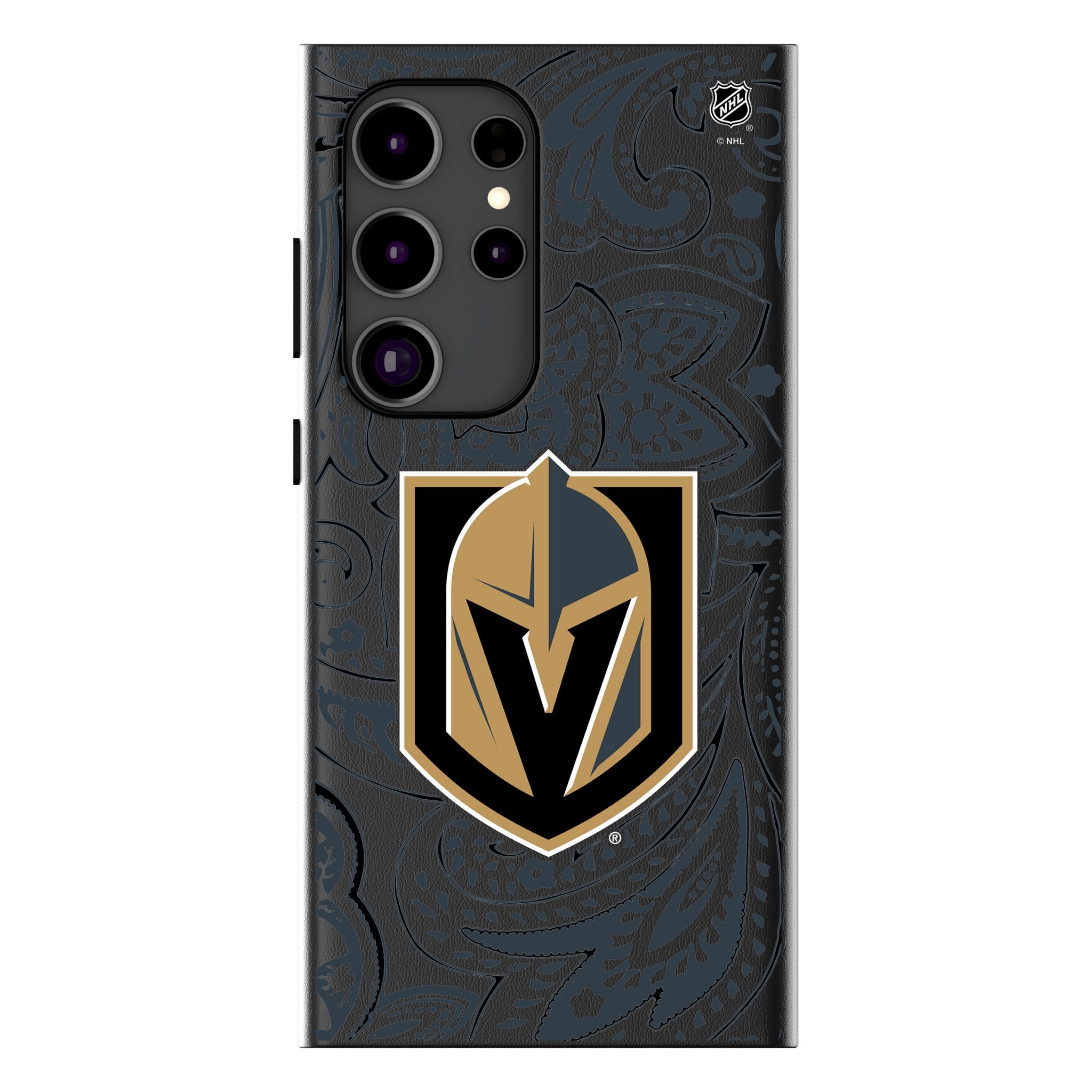 Vegas Golden Knights Paisley MagSafe Compatible Phone Case for Samsung Galaxy