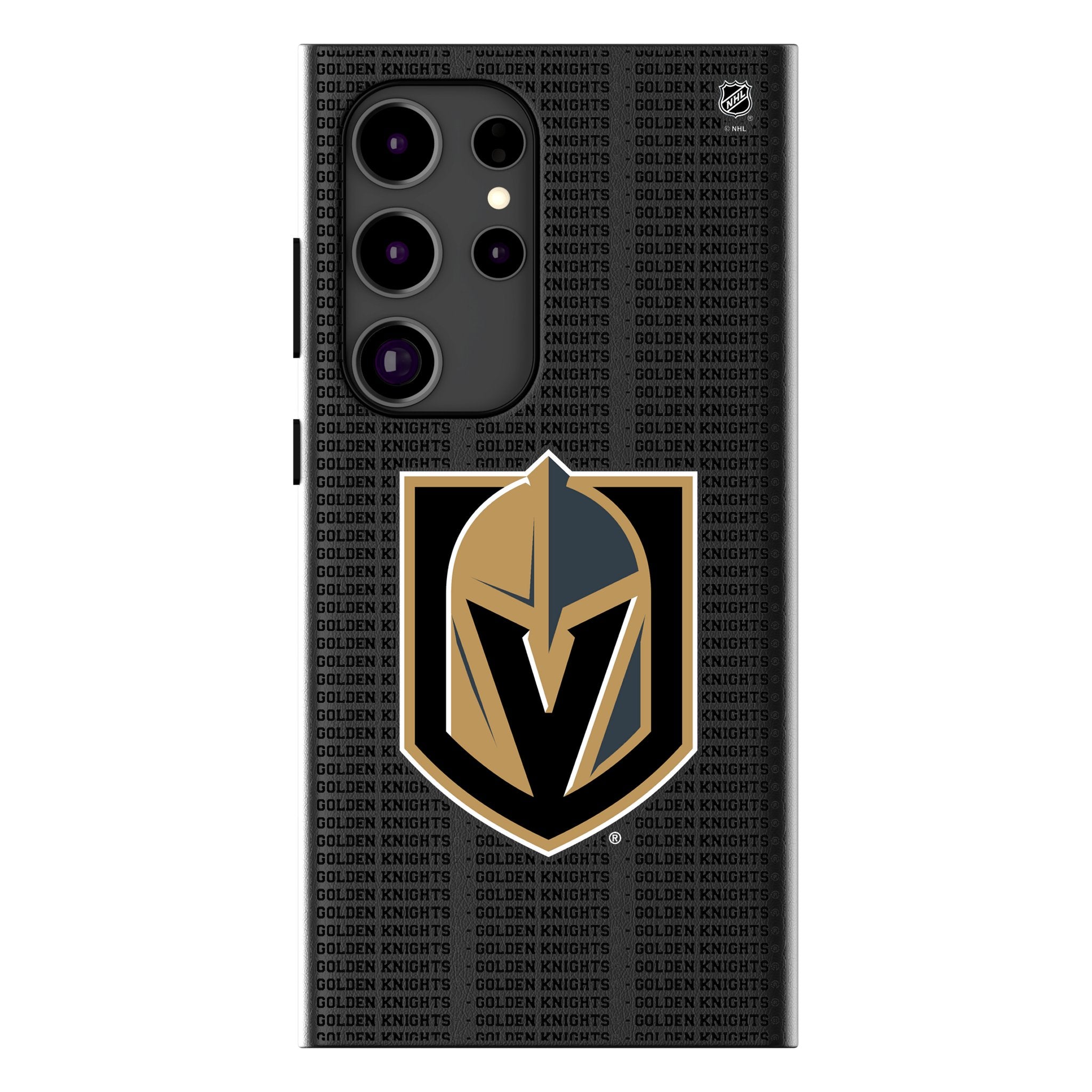 Vegas Golden Knights Text Backdrop MagSafe Compatible Phone Case for Samsung Galaxy