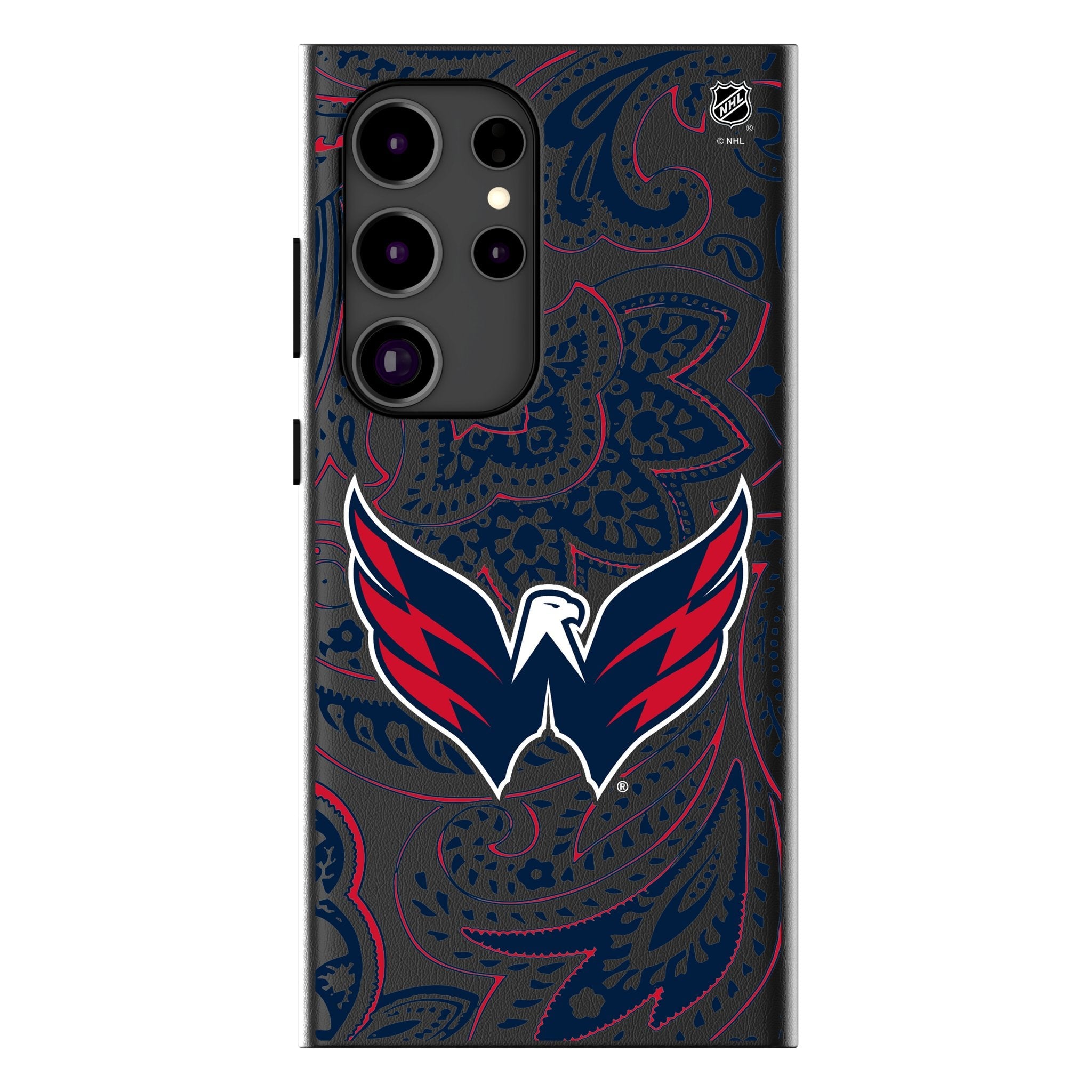 Washington Capitals Paisley MagSafe Compatible Phone Case for Samsung Galaxy