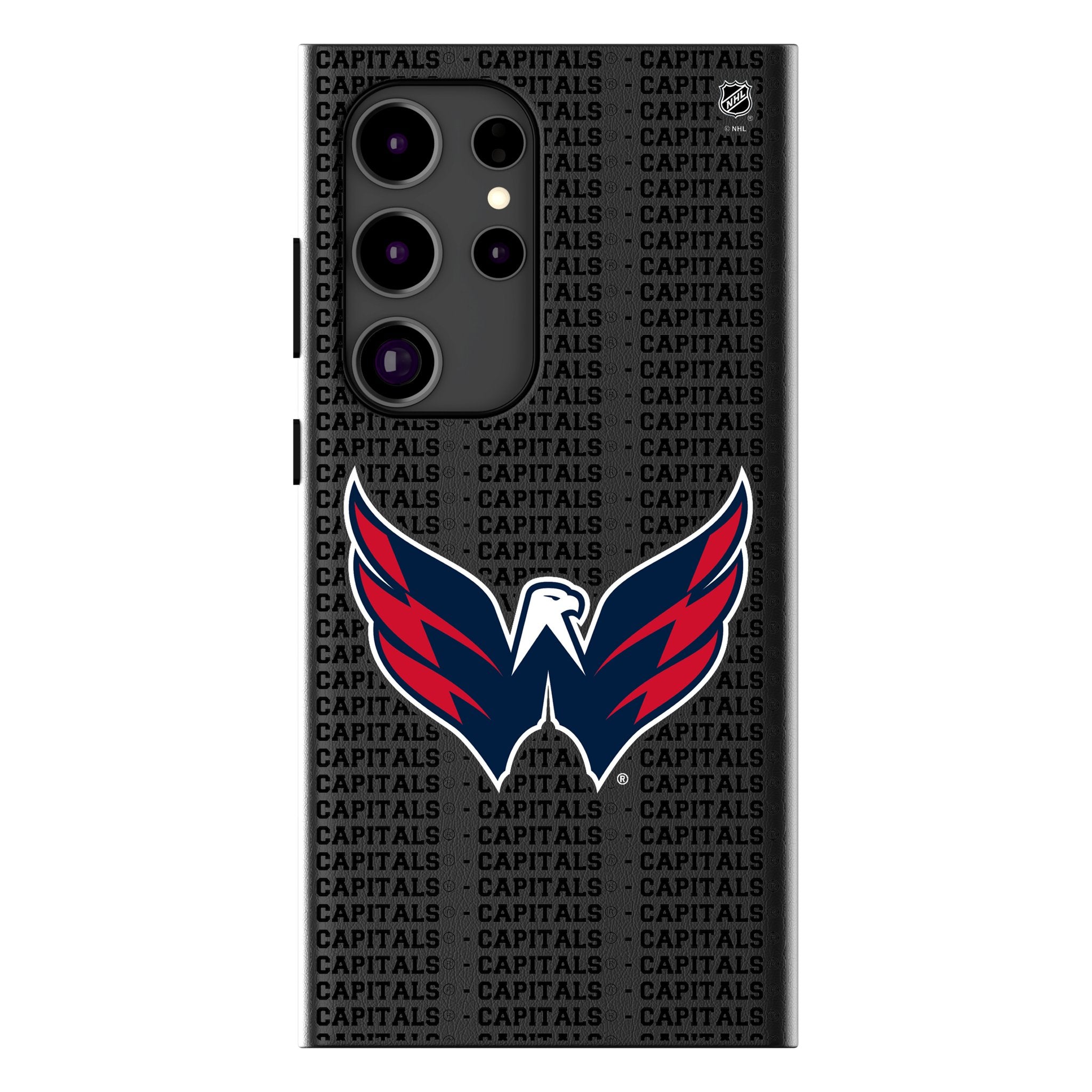Washington Capitals Text Backdrop MagSafe Compatible Phone Case for Samsung Galaxy