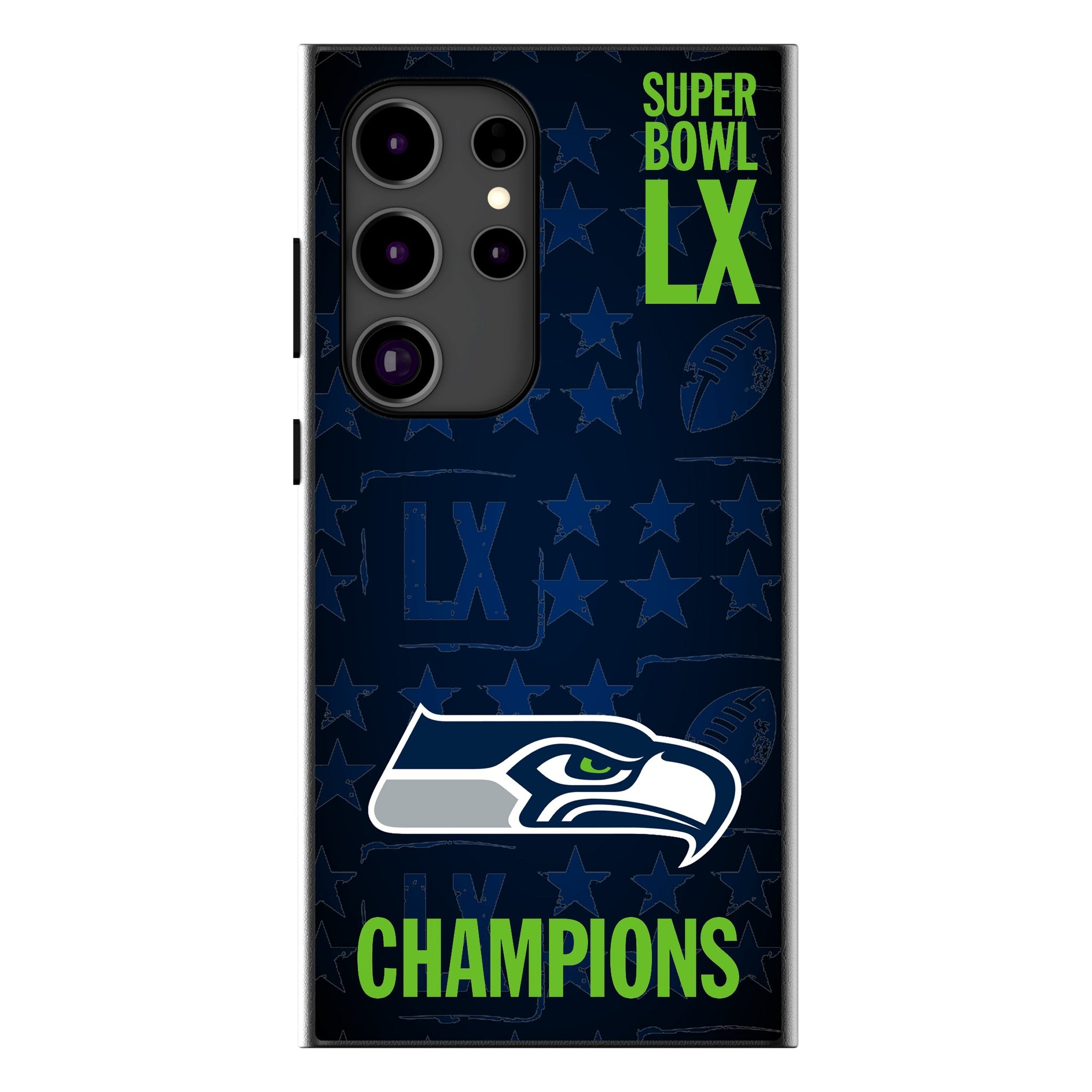 Seattle Seahawks 2026 Super Bowl MagSafe Compatible Phone Case for Samsung Galaxy 1