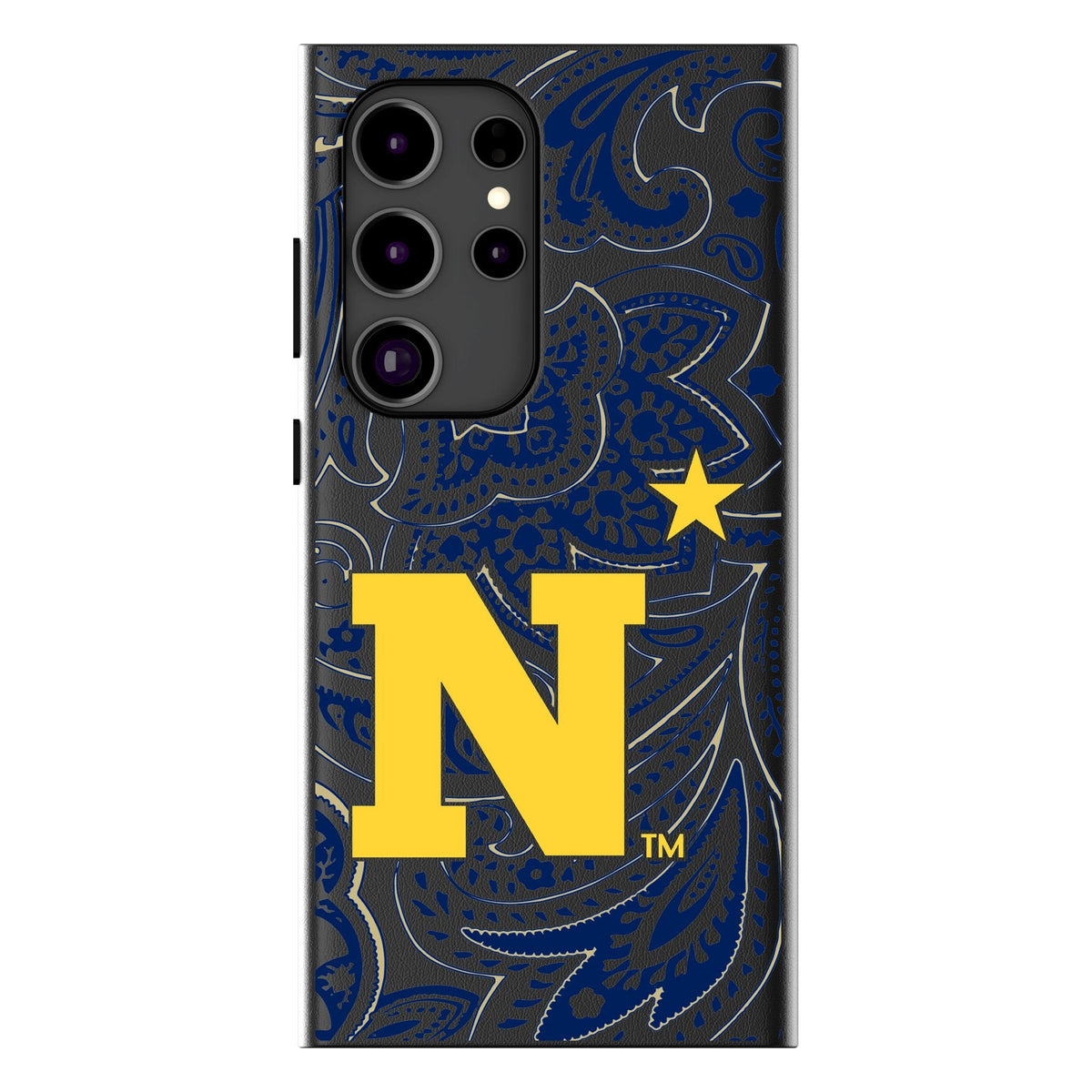United State Naval Academy Midshipmen Paisley MagSafe Compatible Phone Case for Samsung Galaxy