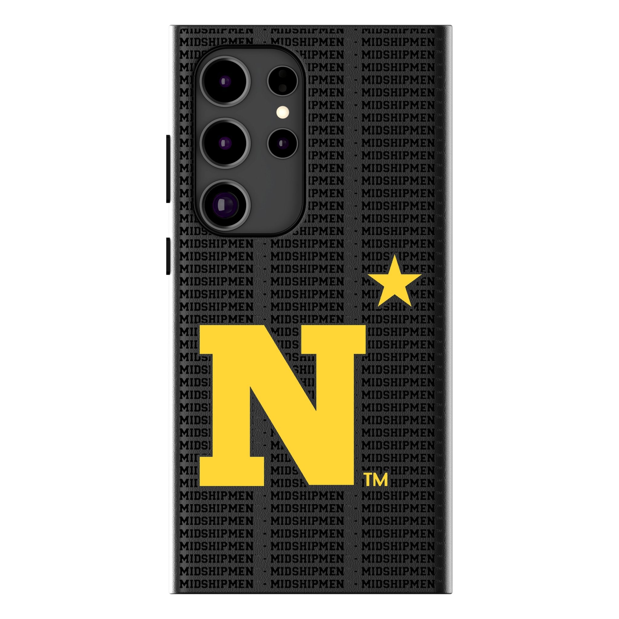 United State Naval Academy Midshipmen Text Backdrop MagSafe Compatible Phone Case for Samsung Galaxy