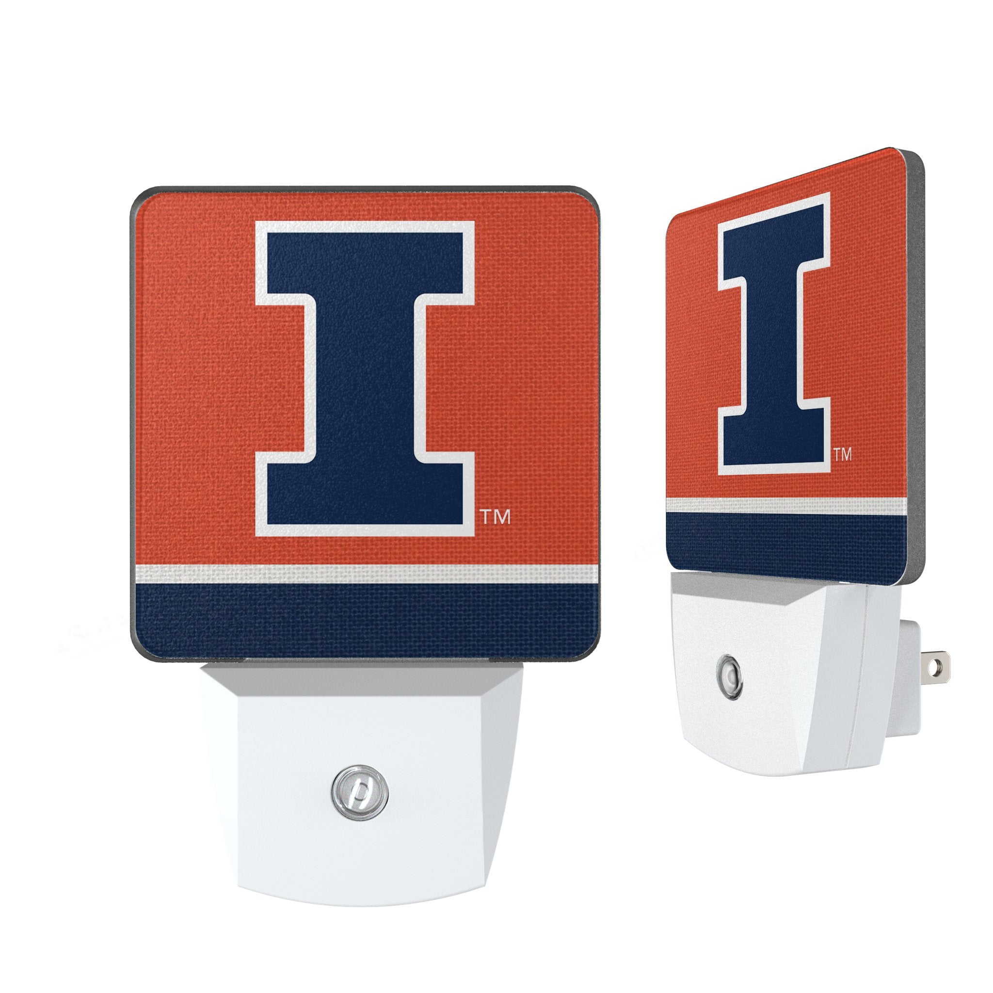 University of Illinois Fighting Illini Stripe Night Light 2-Pack 1